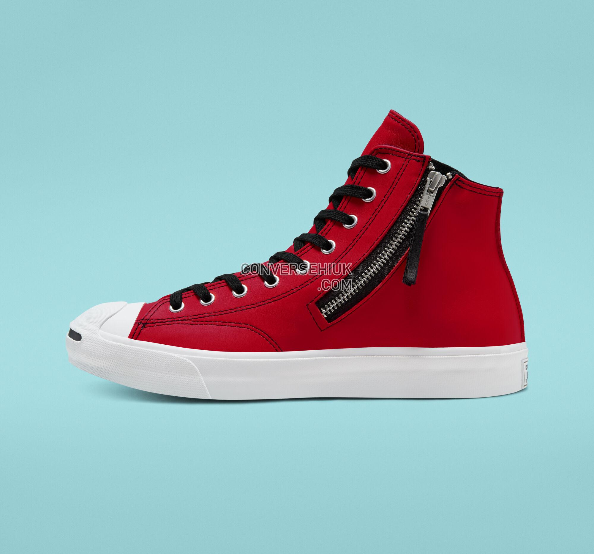 Converse Leather Side Zip Jack Purcell University Red/Black/White 167328C Shoes