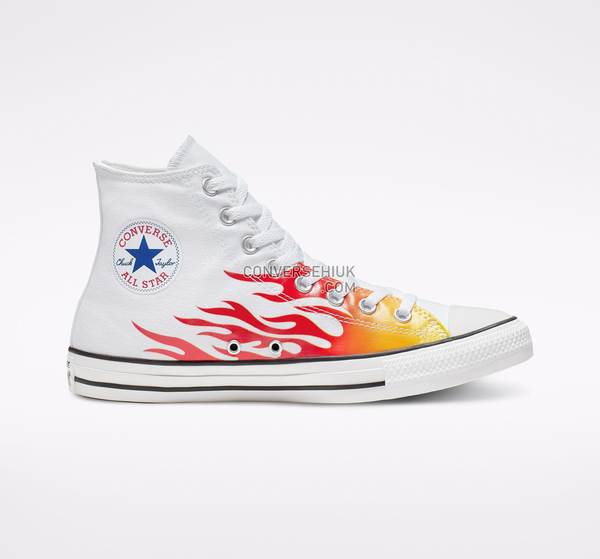 Converse Archive Print Chuck Taylor All Star White/Enamel Red/Fresh Yellow 166257F Shoes