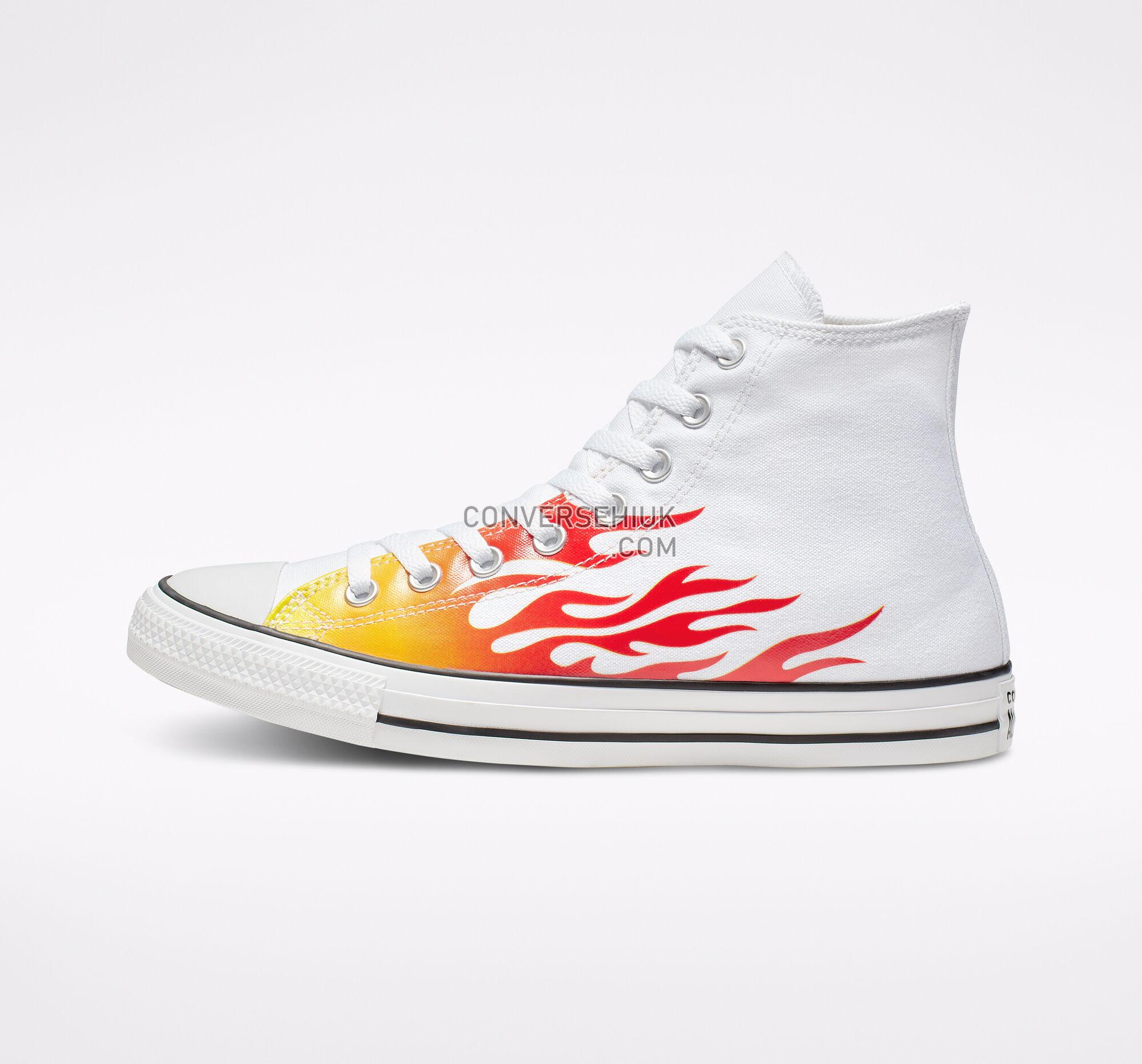 Converse Archive Print Chuck Taylor All Star White/Enamel Red/Fresh Yellow 166257F Shoes