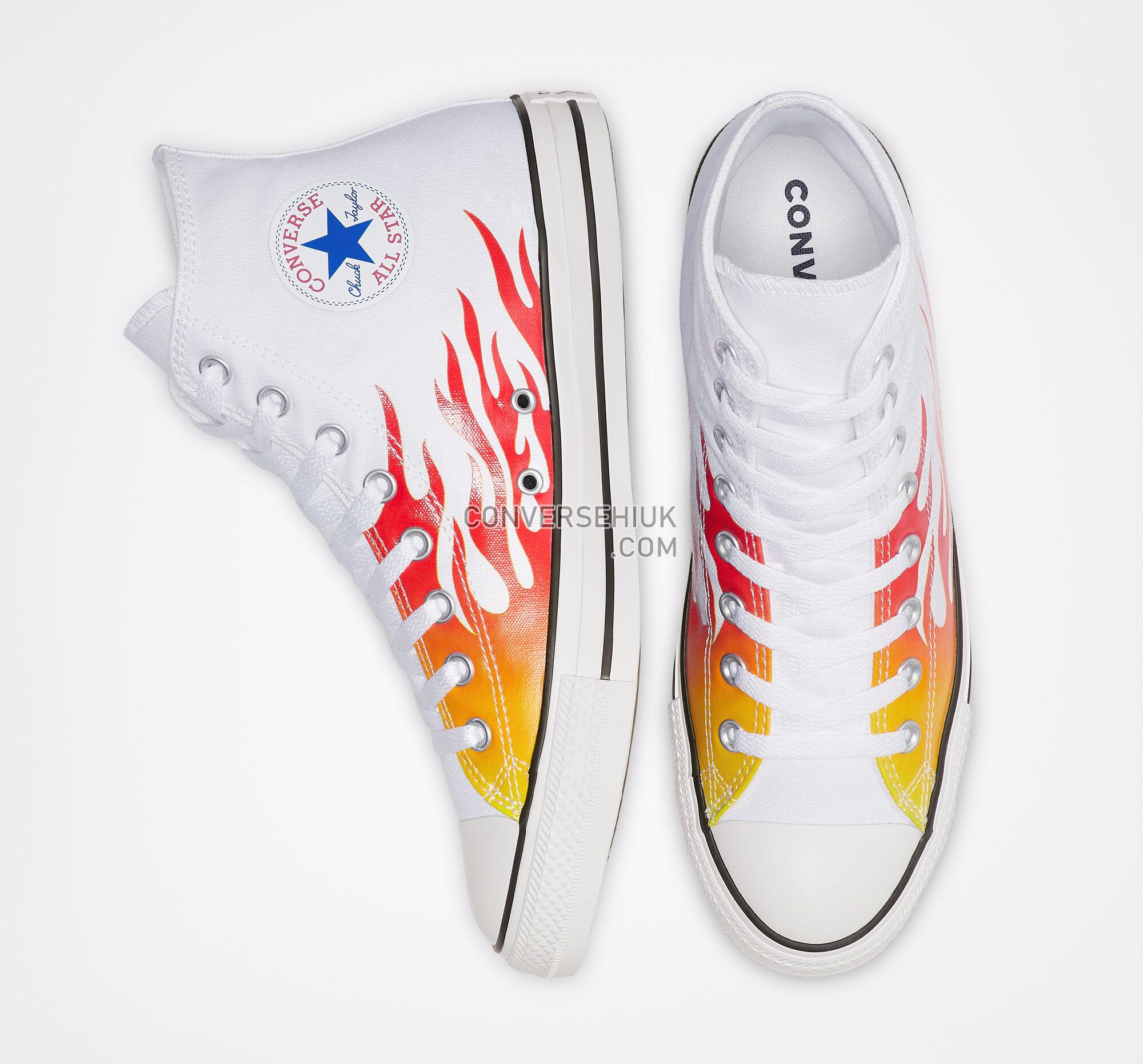 Converse Archive Print Chuck Taylor All Star White/Enamel Red/Fresh Yellow 166257F Shoes