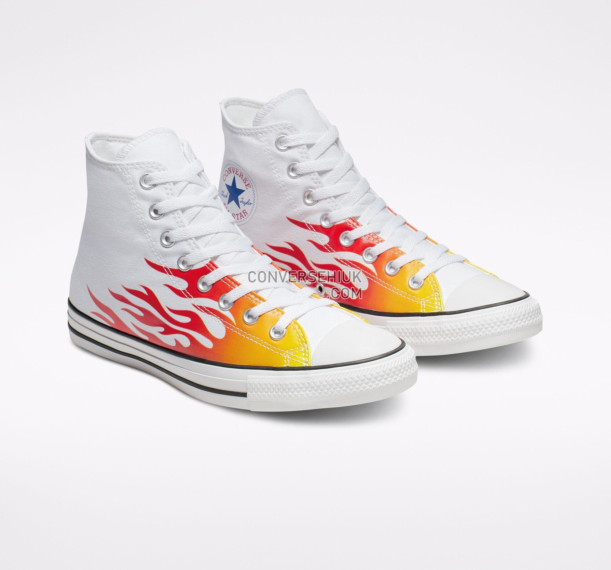 Converse Archive Print Chuck Taylor All Star White/Enamel Red/Fresh Yellow 166257F Shoes