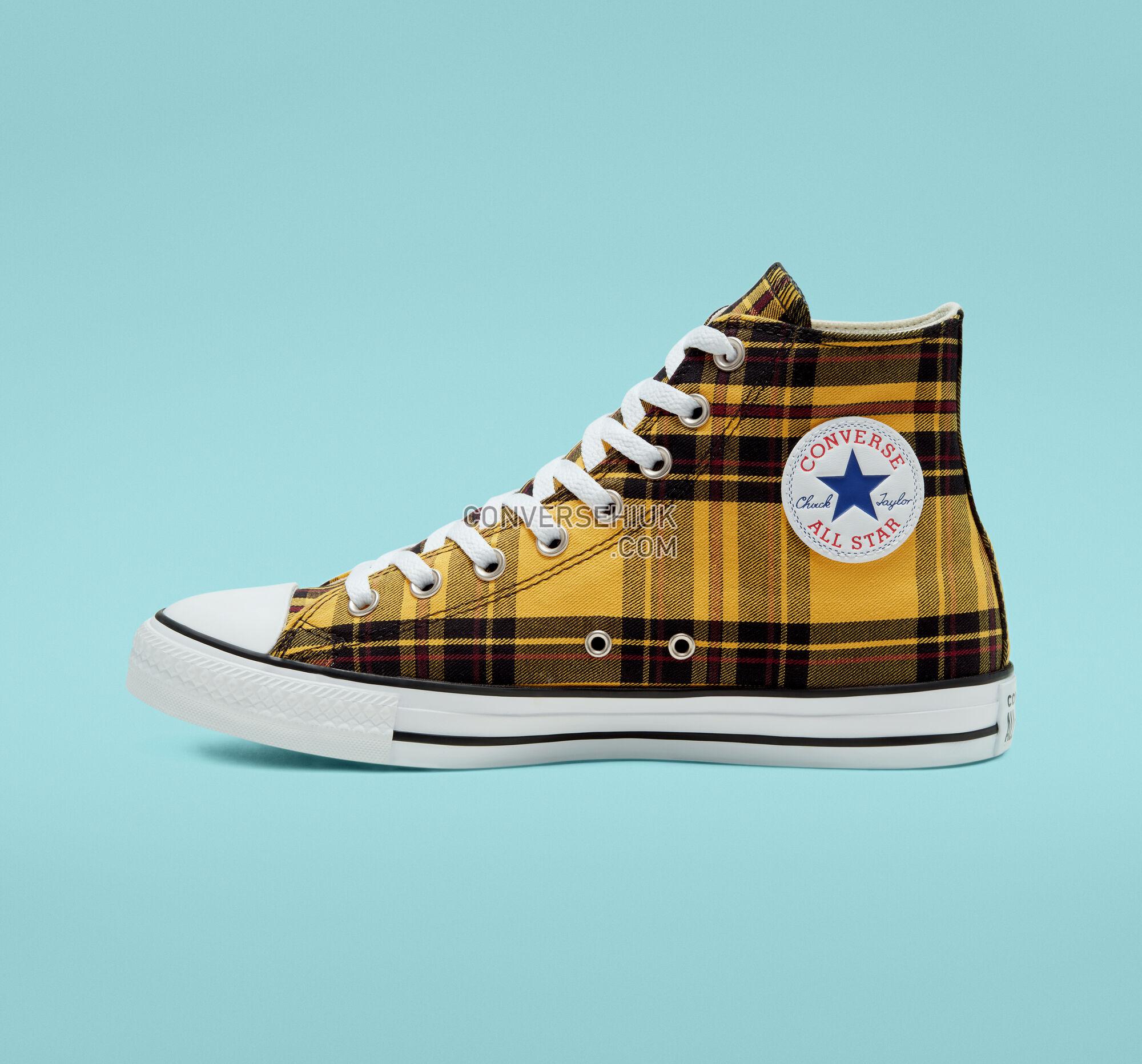 Converse Plaid Chuck Taylor All Star Yellow/White/Black 167412F Shoes