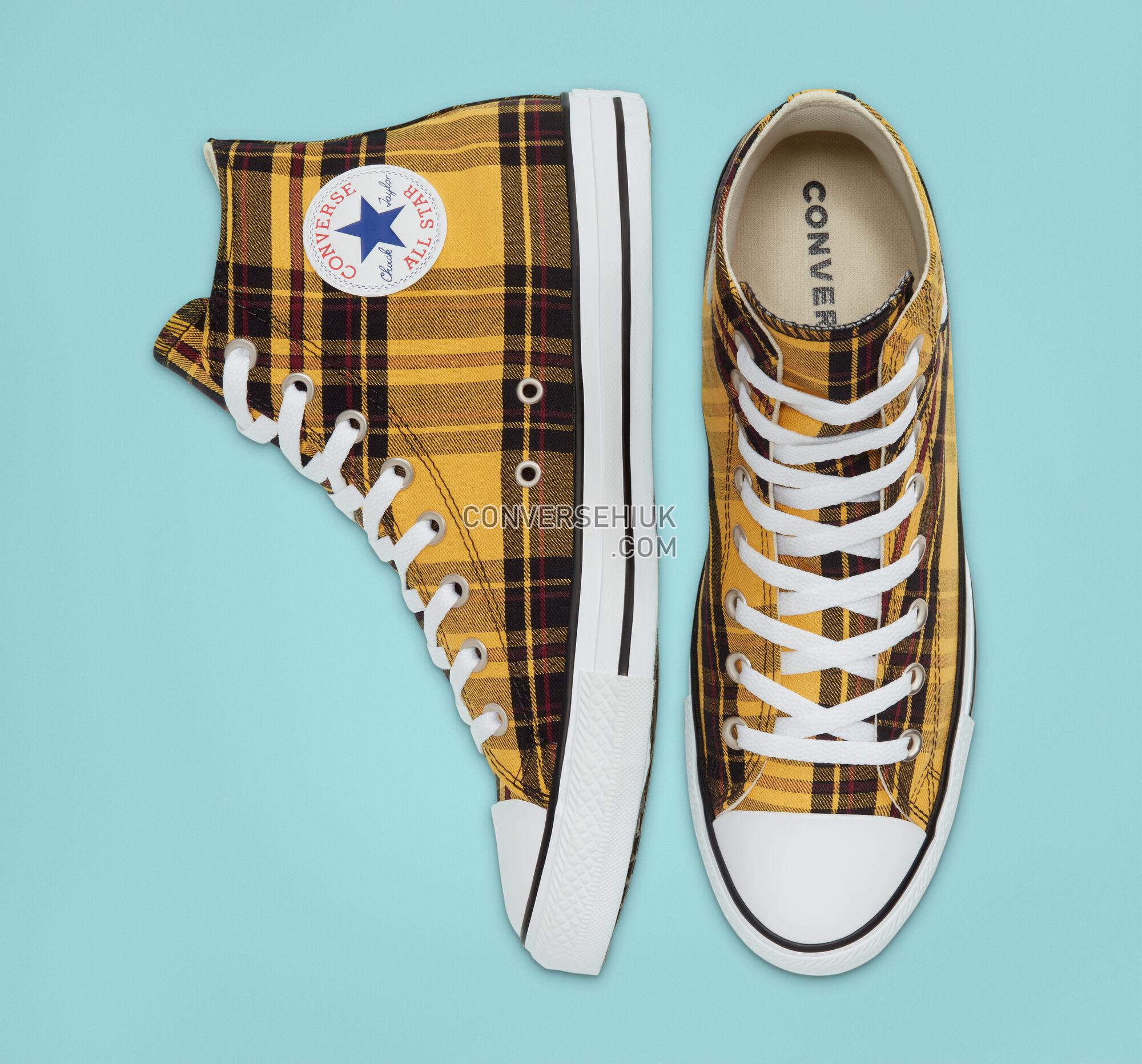 Converse Plaid Chuck Taylor All Star Yellow/White/Black 167412F Shoes