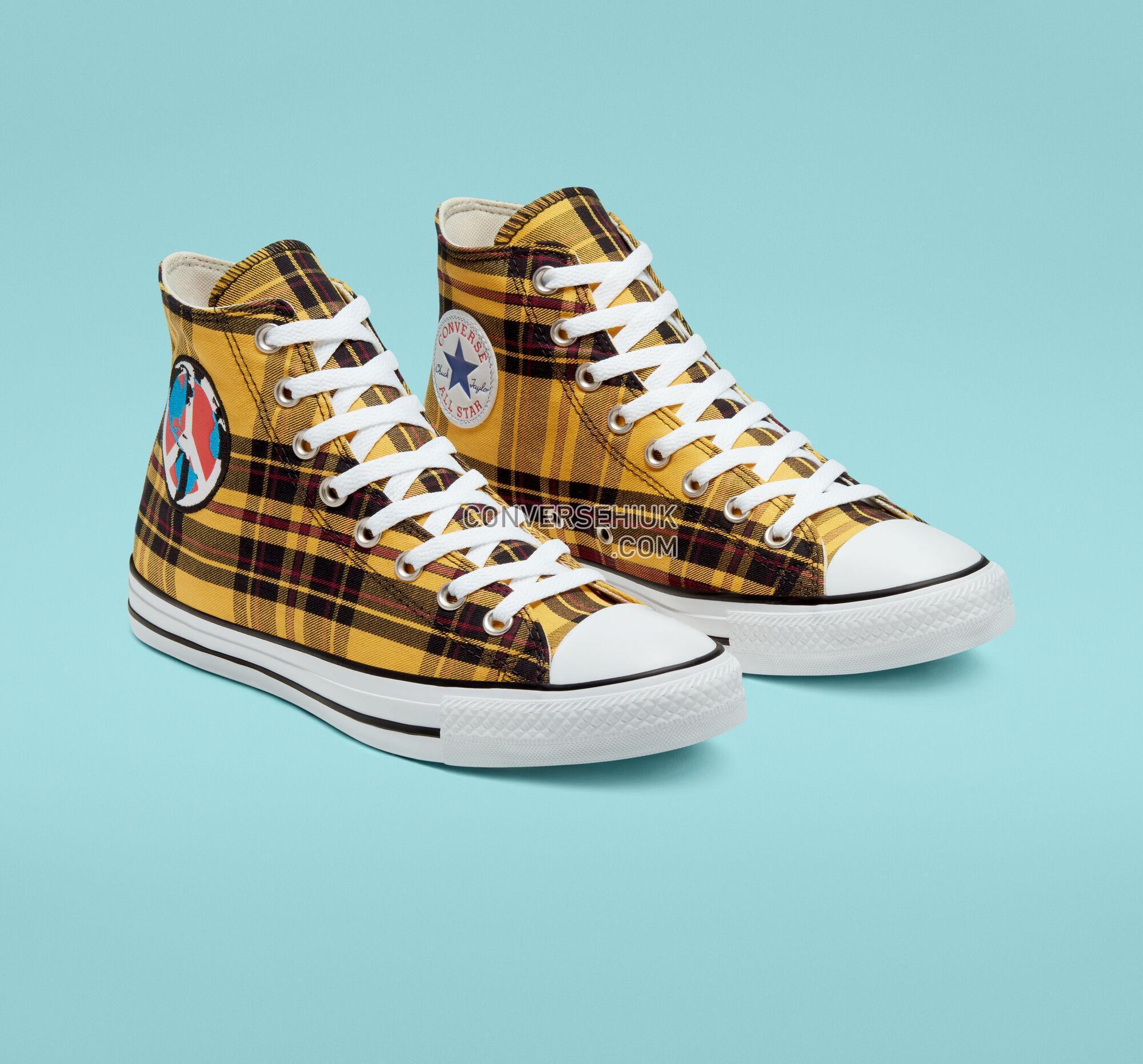 Converse Plaid Chuck Taylor All Star Yellow/White/Black 167412F Shoes