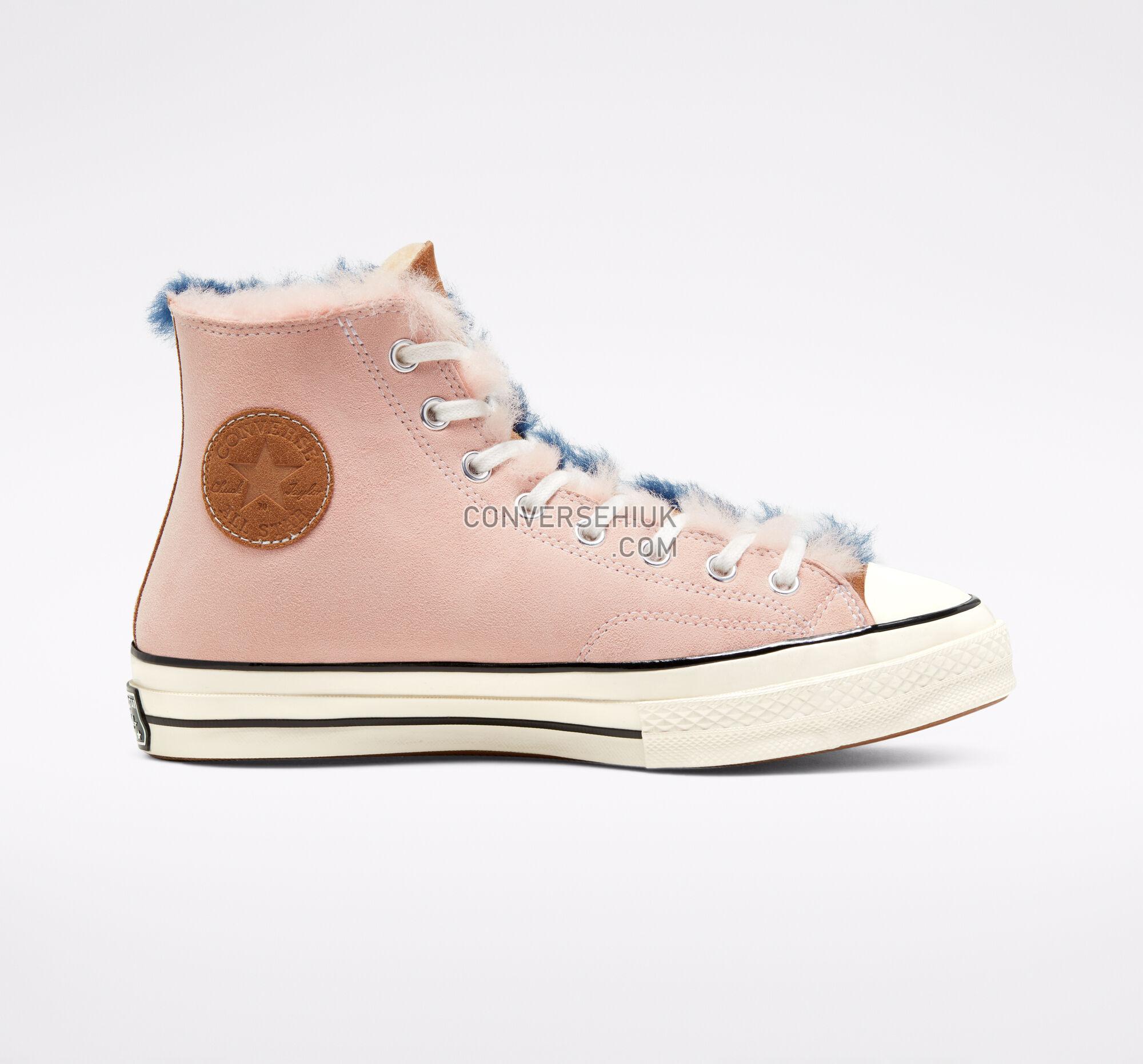 Converse Shearling Chuck 70 Navy Blue/Baby Pink/Egret 166319C Shoes