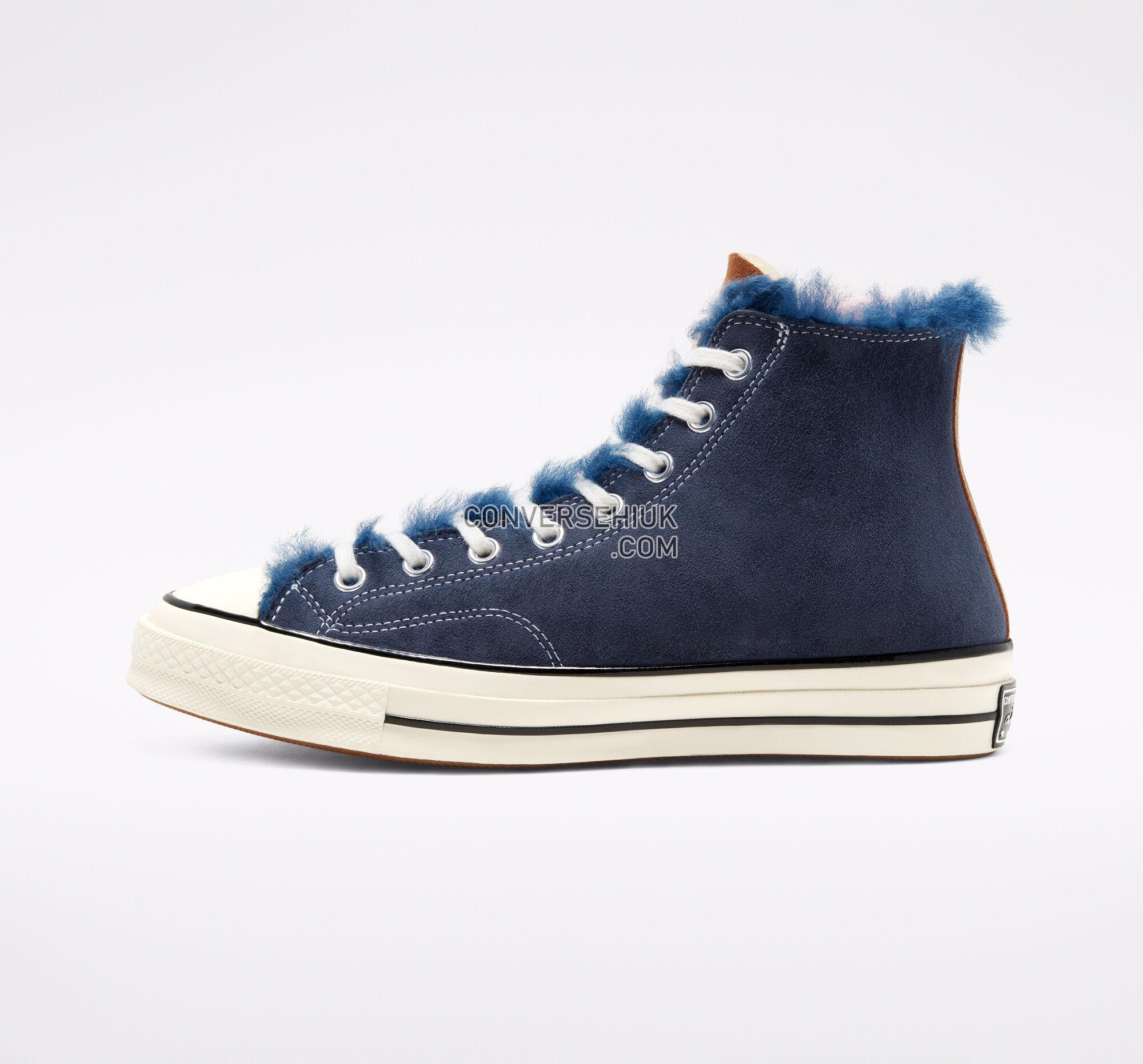 Converse Shearling Chuck 70 Navy Blue/Baby Pink/Egret 166319C Shoes