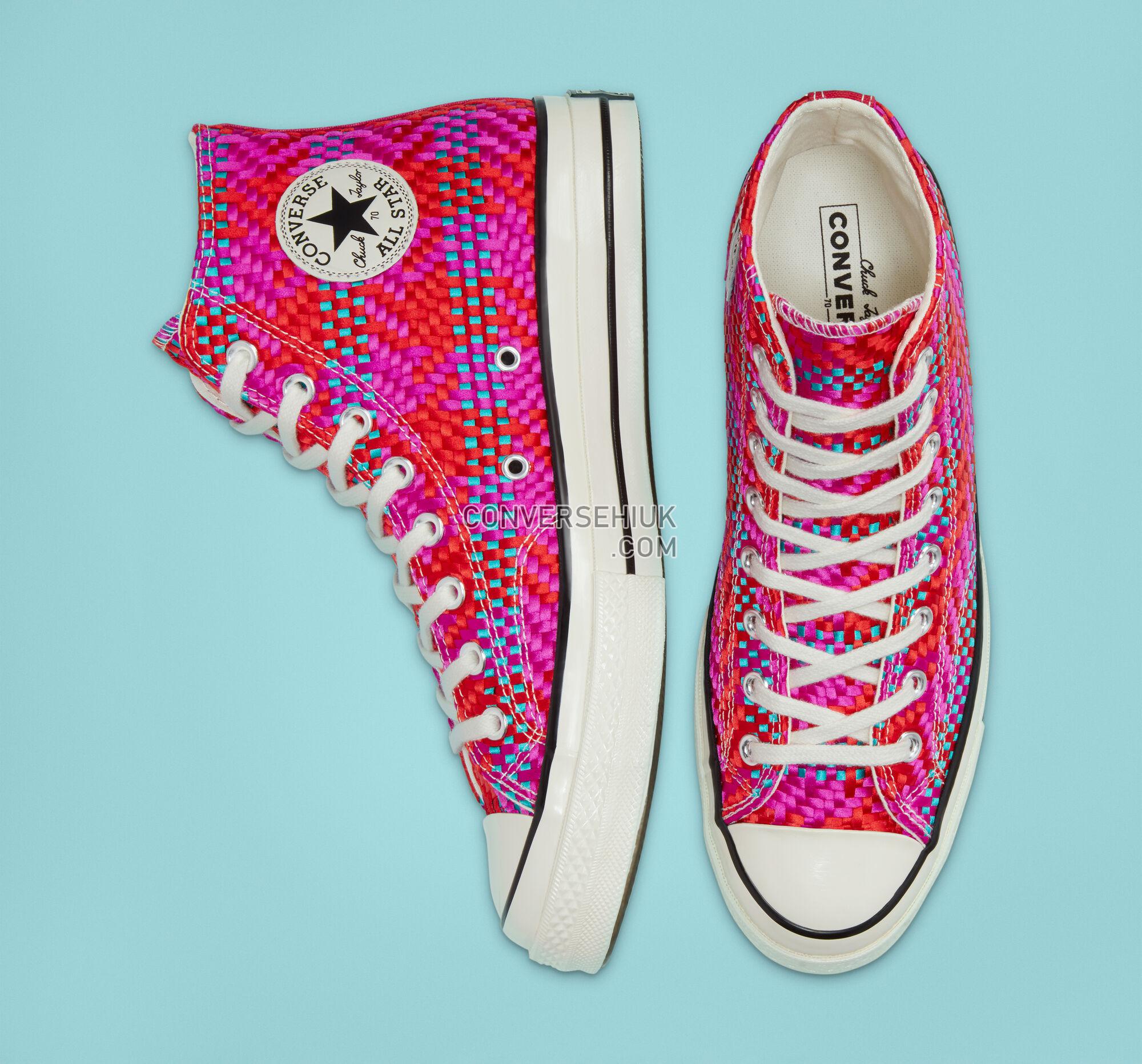 Converse Culture Weave Chuck 70 Cherry Red/Pink Pop/Egret 167990C Shoes