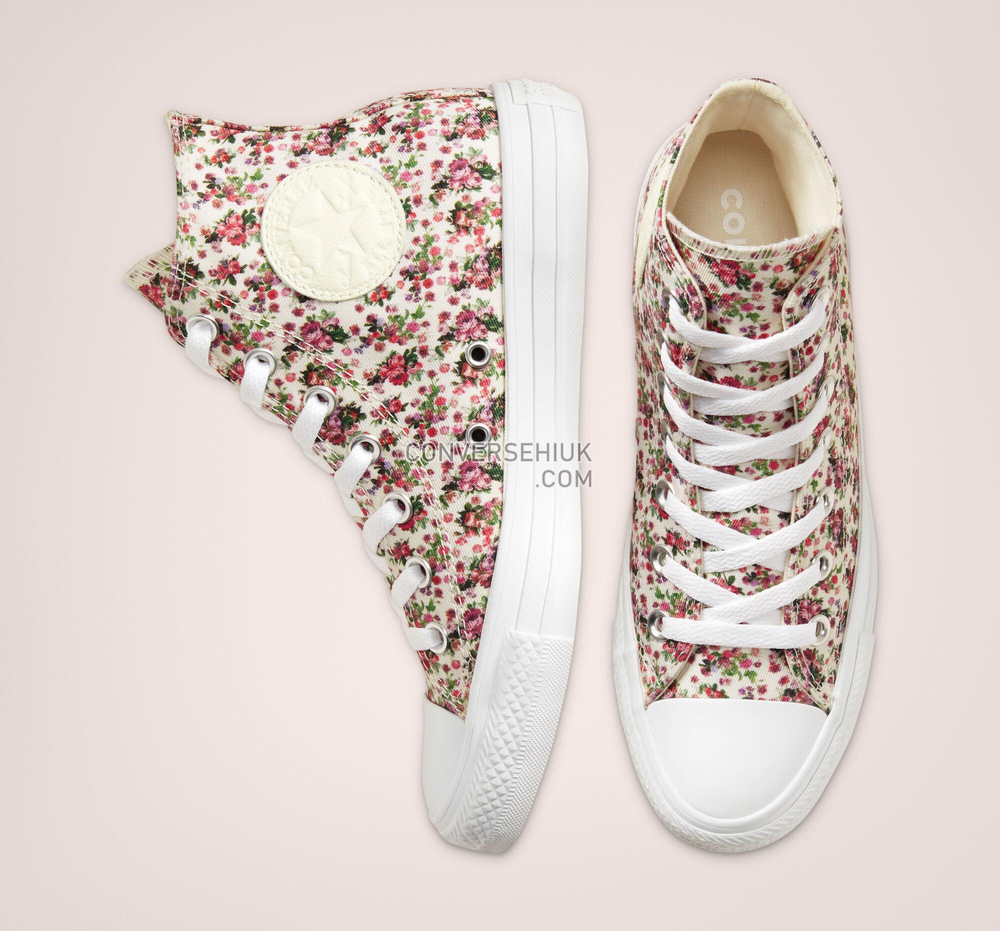 Converse Floral Chuck Taylor All Star Pink Foam/Egret/White 164659C Shoes