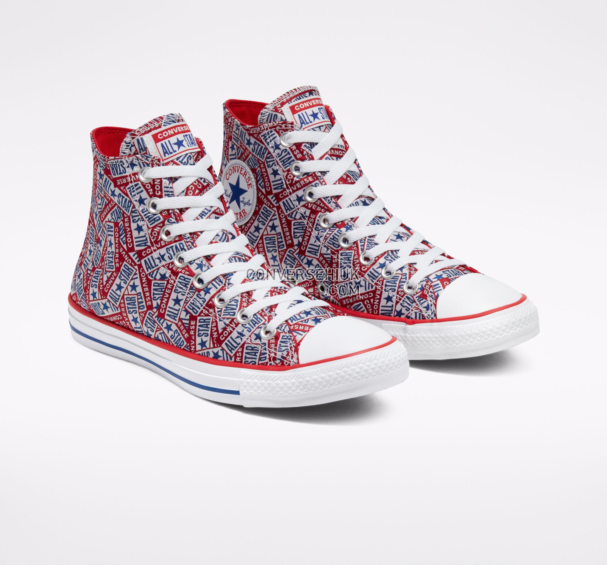 Converse Logo Play Chuck Taylor All Star University Red/White/Rush Blue 166828F Shoes