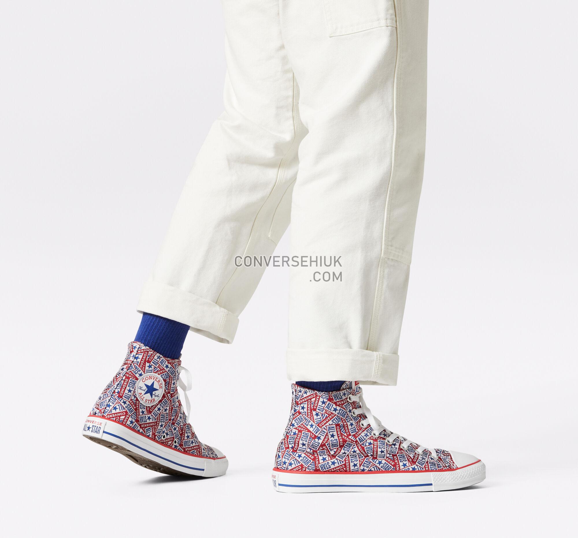 Converse Logo Play Chuck Taylor All Star University Red/White/Rush Blue 166828F Shoes