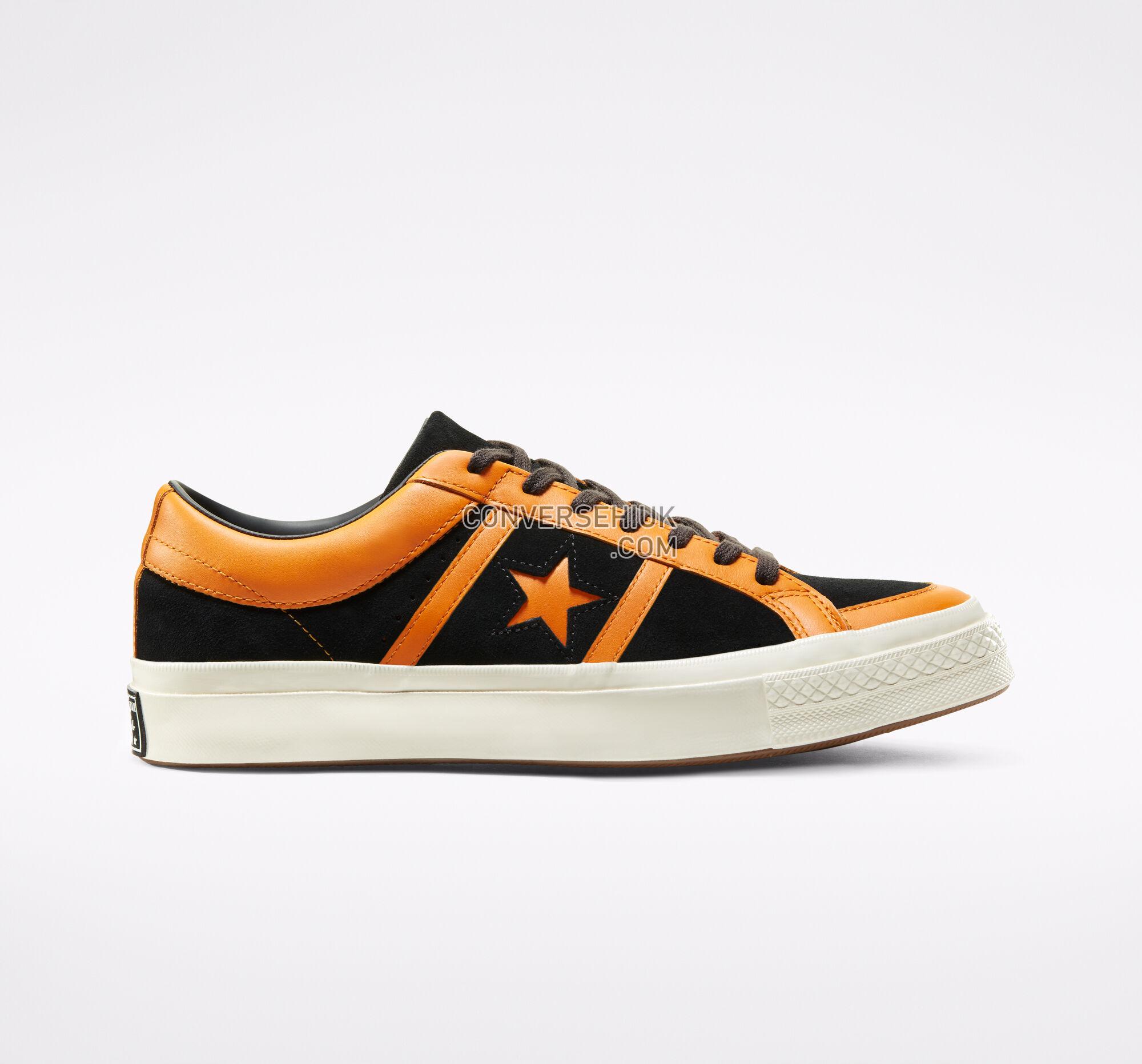 Converse Collegiate Suede One Star Academy Black/Russet Orange/Egret 167137C Shoes