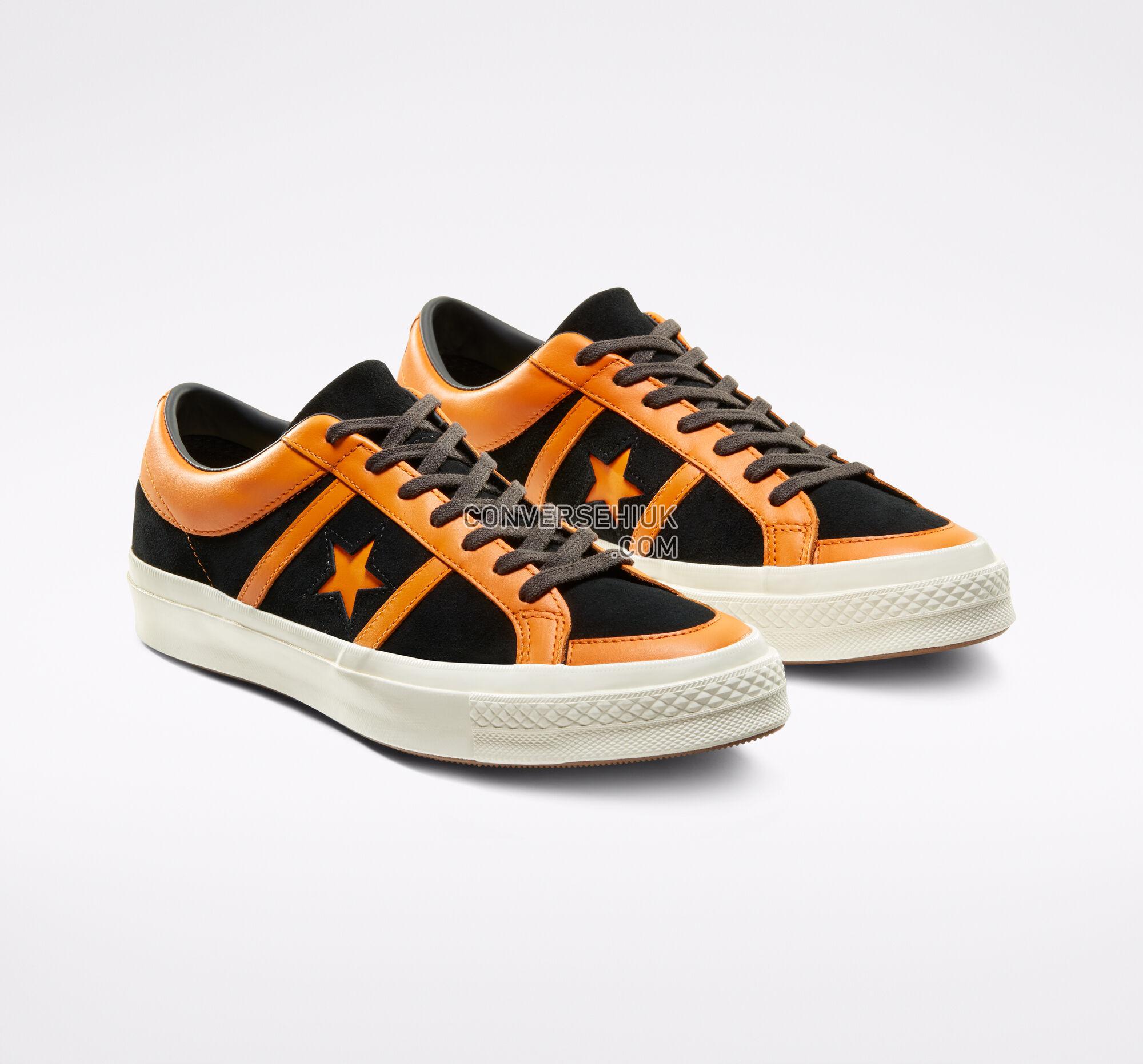 Converse Collegiate Suede One Star Academy Black/Russet Orange/Egret 167137C Shoes