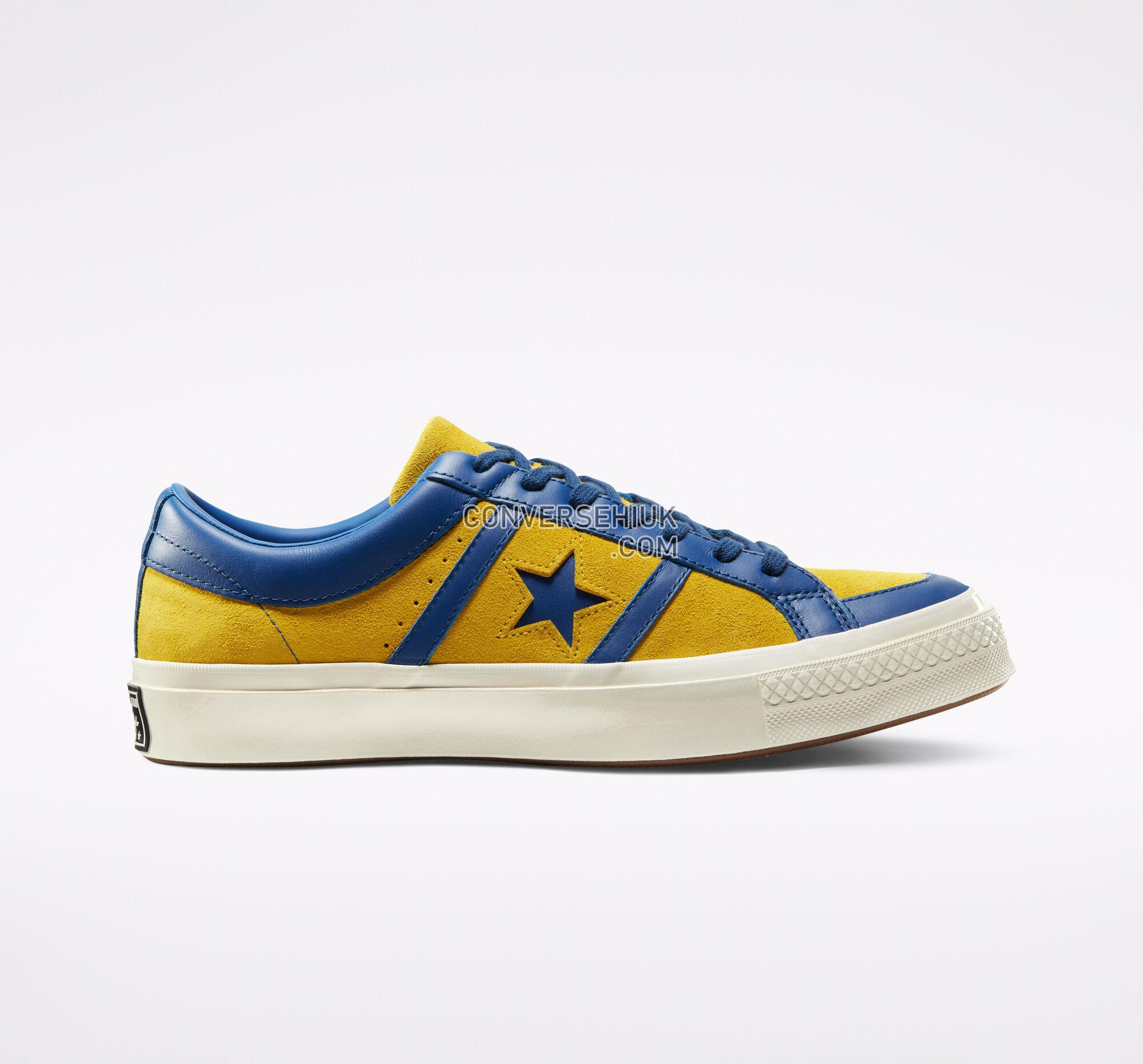 Converse Collegiate Suede One Star Academy Lemon/Midnight Lake/Egret 167136C Shoes