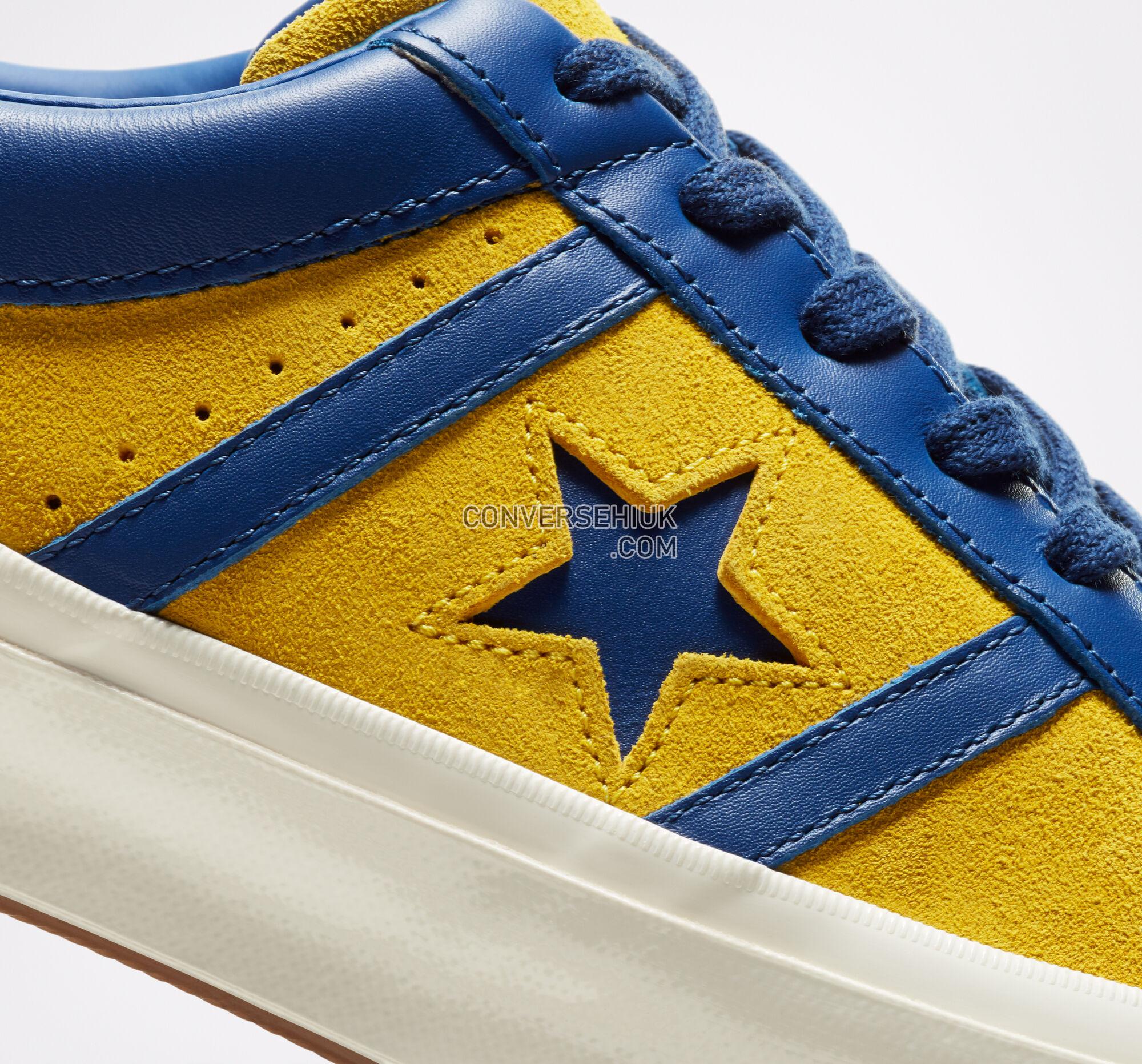 Converse Collegiate Suede One Star Academy Lemon/Midnight Lake/Egret 167136C Shoes