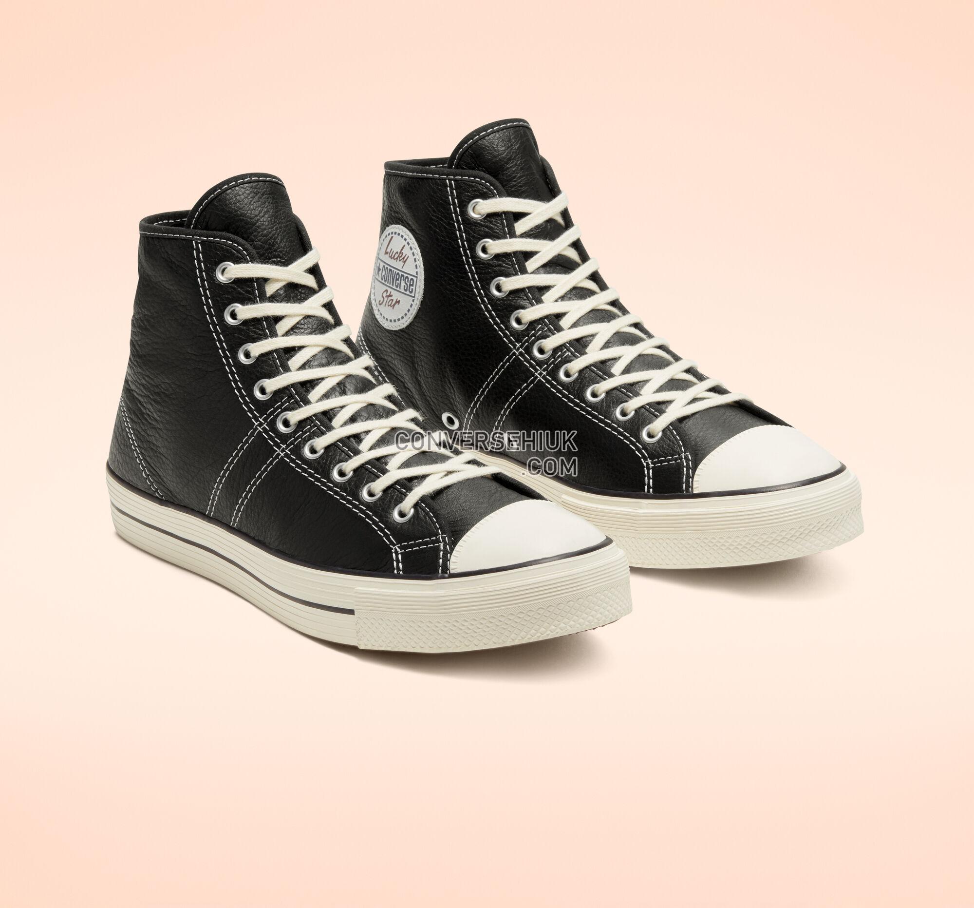 Converse Leather Converse Lucky Star Black/White/Egret 165966C Shoes