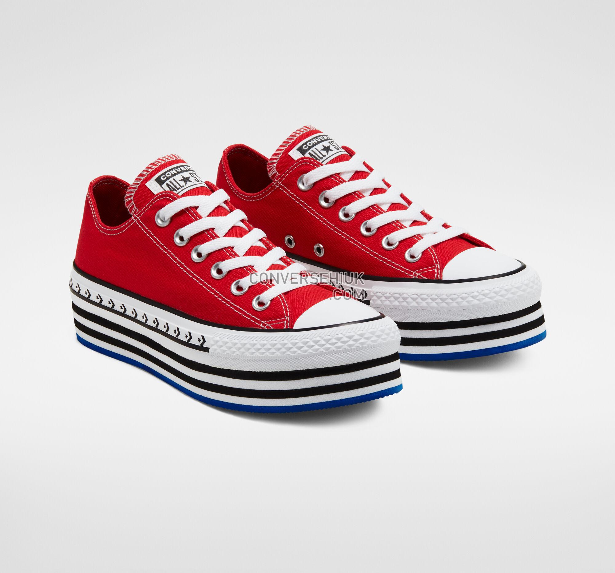 Converse Logo Play Platform Chuck Taylor All Star University Red/White/Black 566763C Shoes