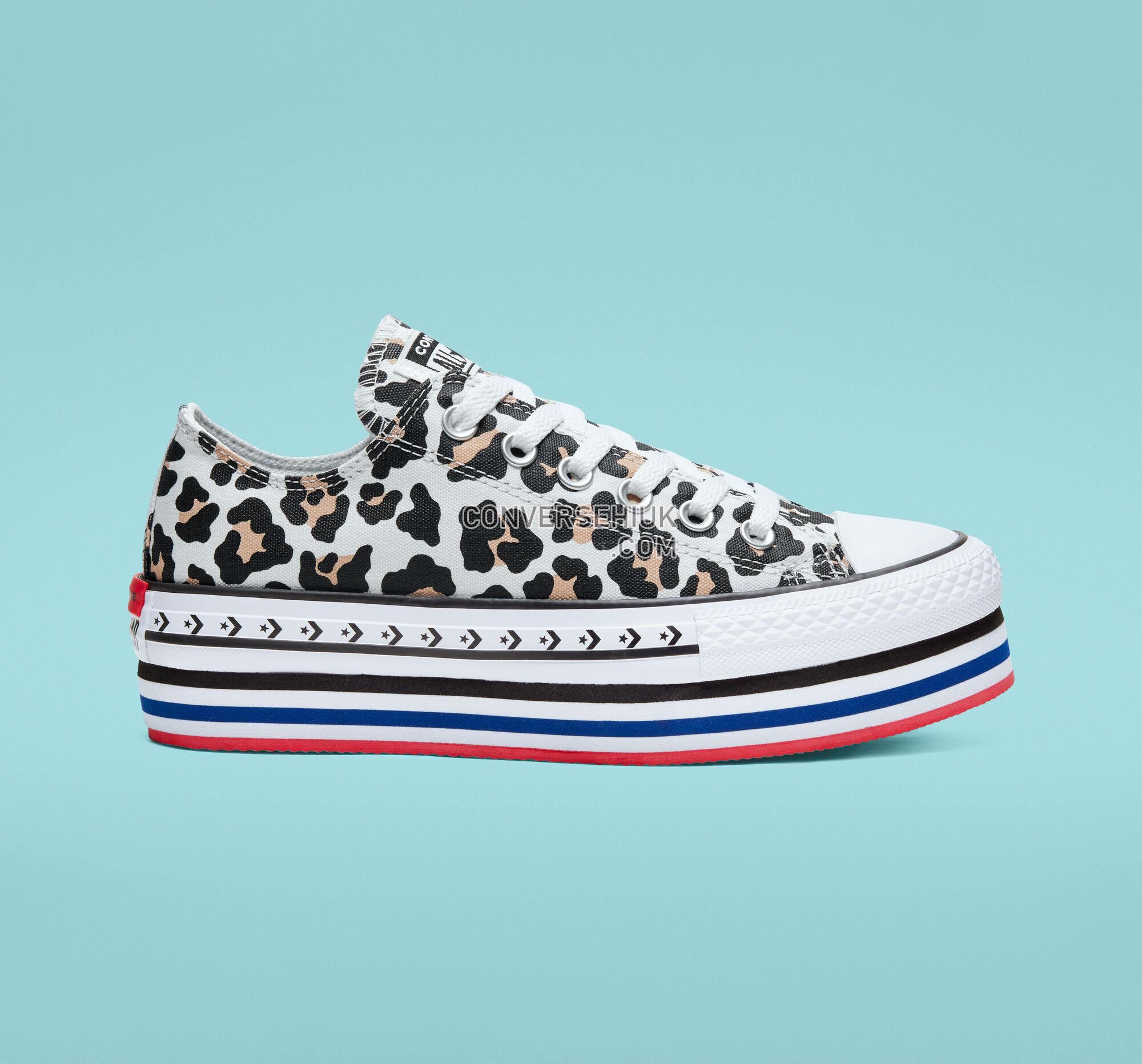 Converse Logo Play Platform Chuck Taylor All Star White/Black/Desert Ore 566764C Shoes