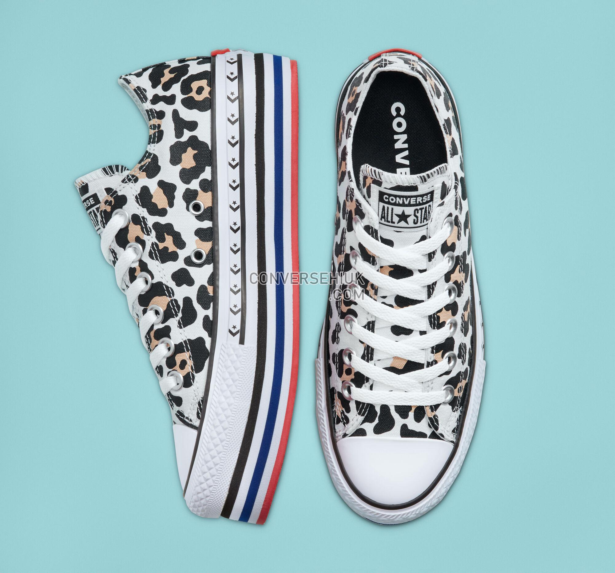 Converse Logo Play Platform Chuck Taylor All Star White/Black/Desert Ore 566764C Shoes