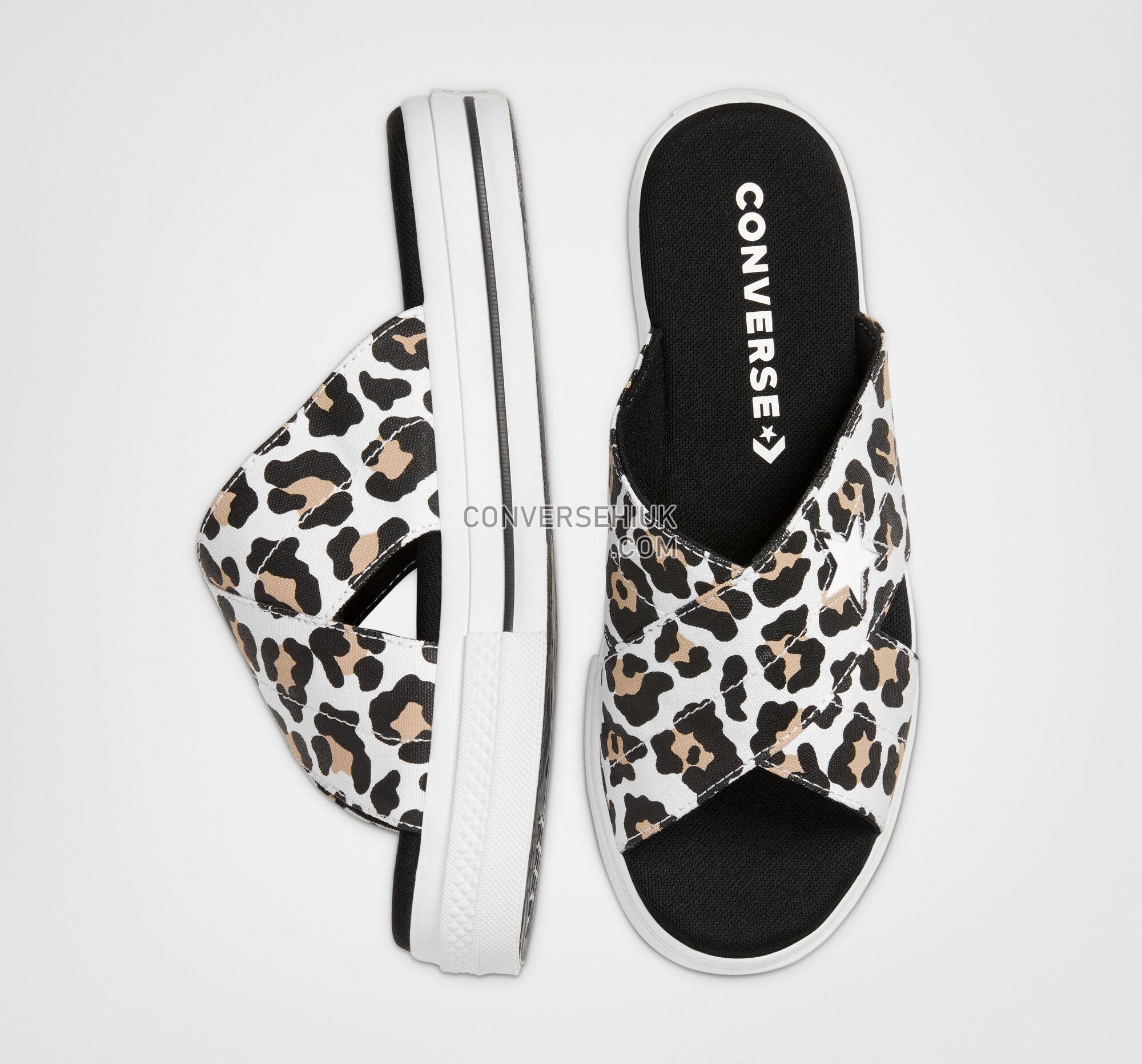 Converse Leopard One Star Sandal Desert Ore/Black/White 566790C Shoes