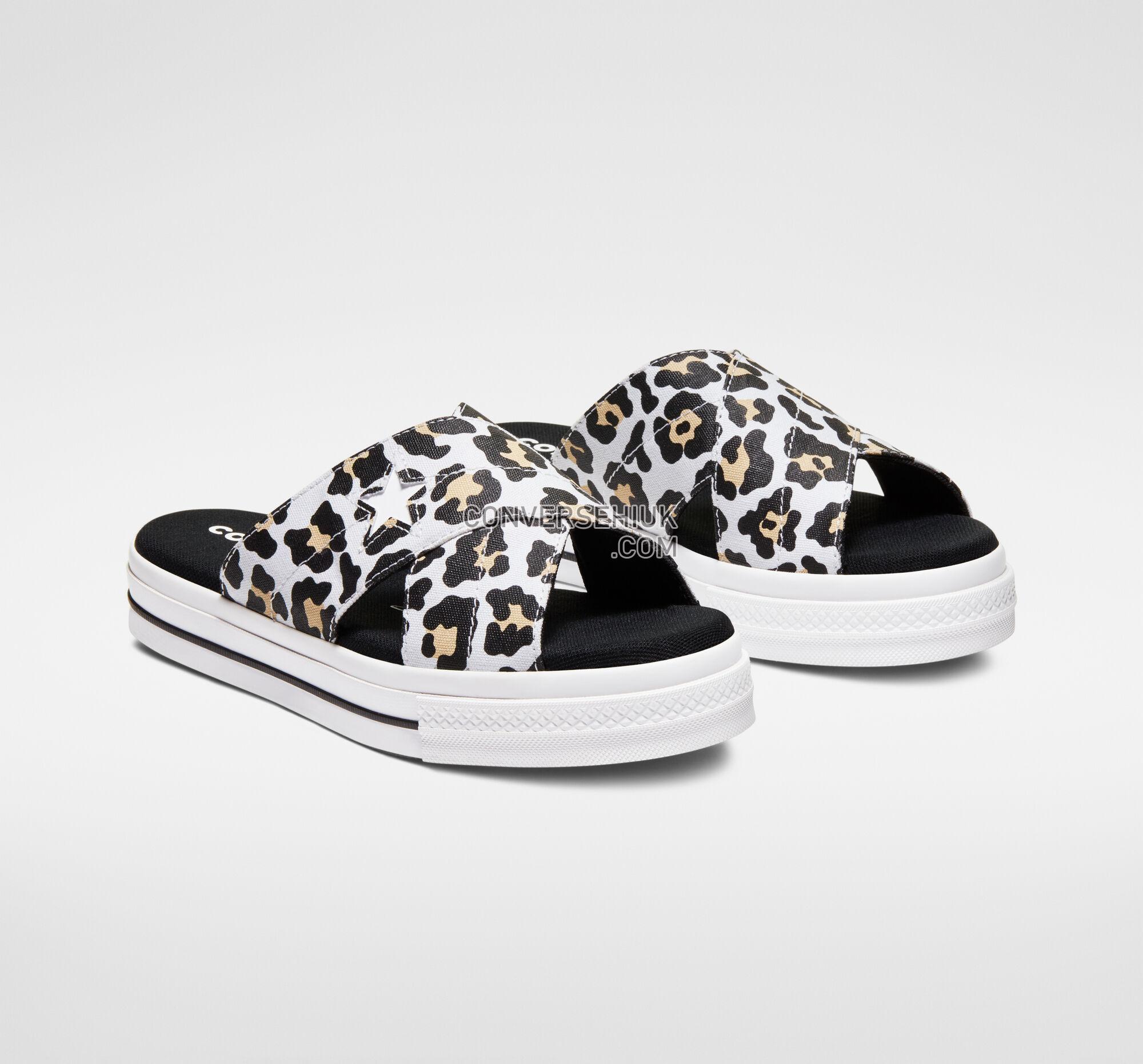 Converse Leopard One Star Sandal Desert Ore/Black/White 566790C Shoes