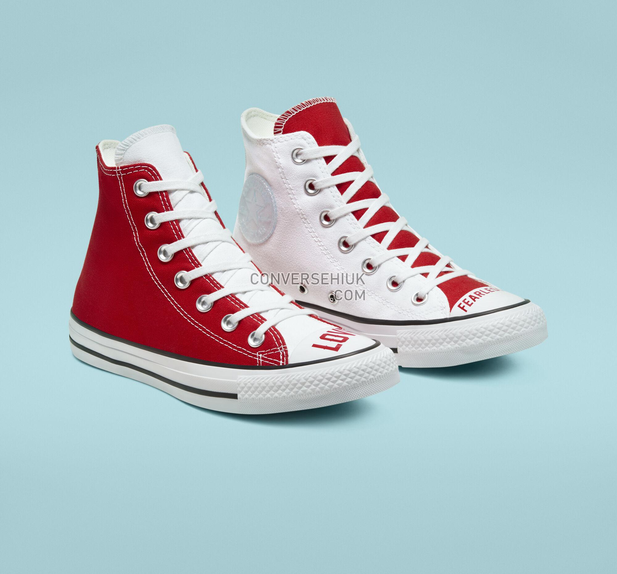 Converse Love Fearlessly Chuck Taylor All Star White/University Red/Black 567310F Shoes