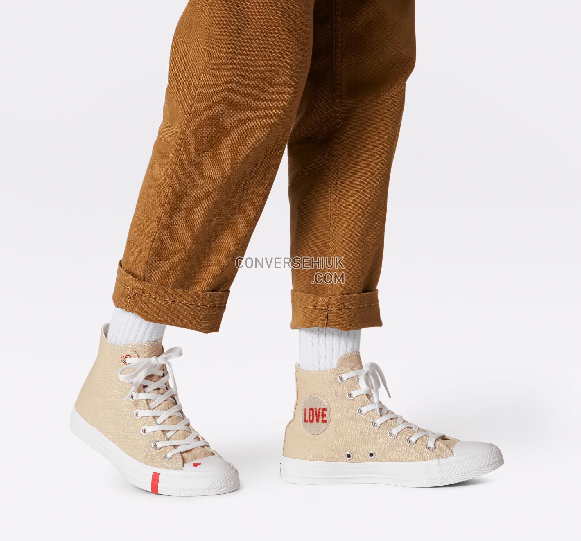 Converse Love Fearlessly Chuck Taylor All Star Desert Ore/University Red 567155F Shoes