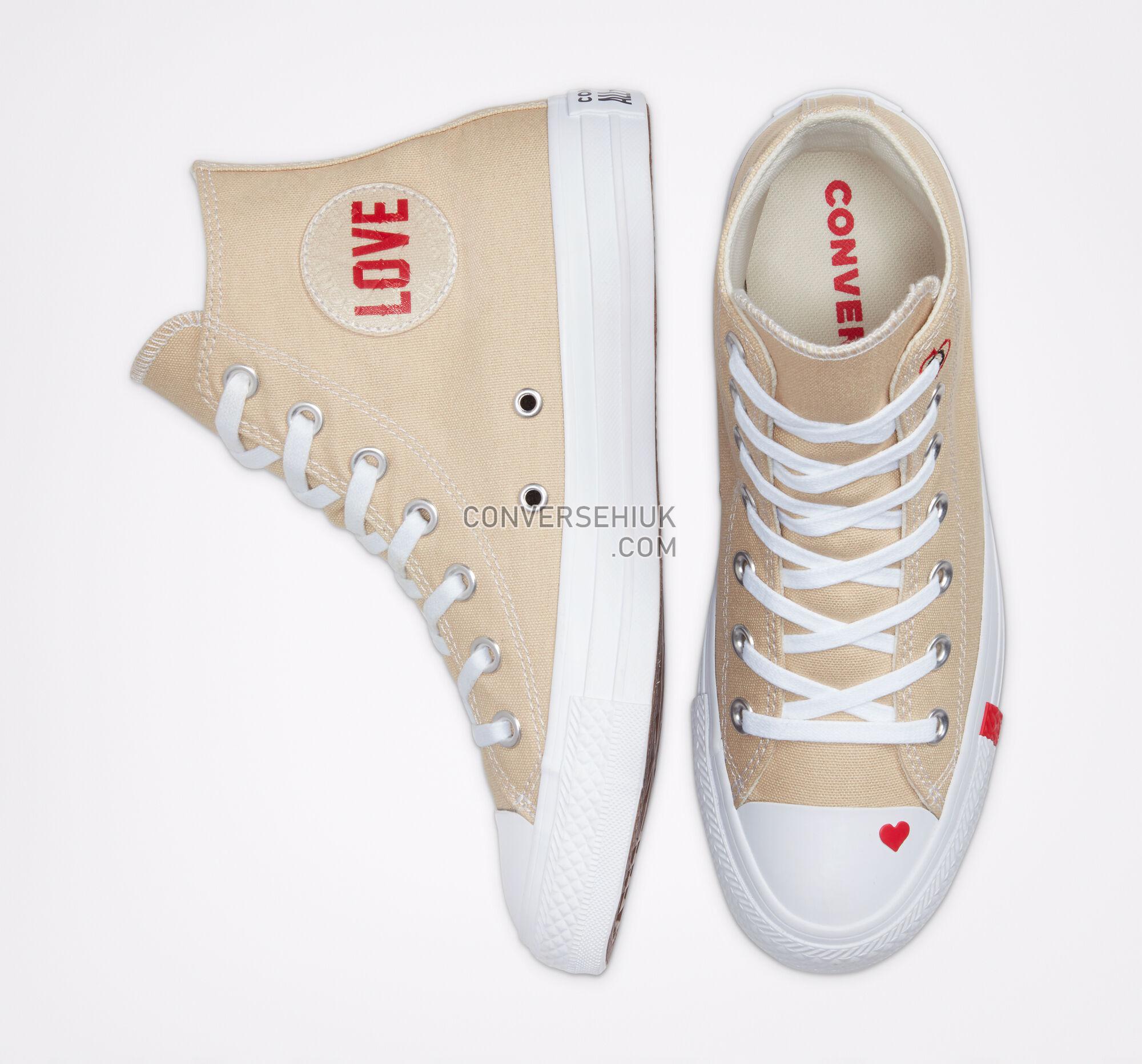 Converse Love Fearlessly Chuck Taylor All Star Desert Ore/University Red 567155F Shoes