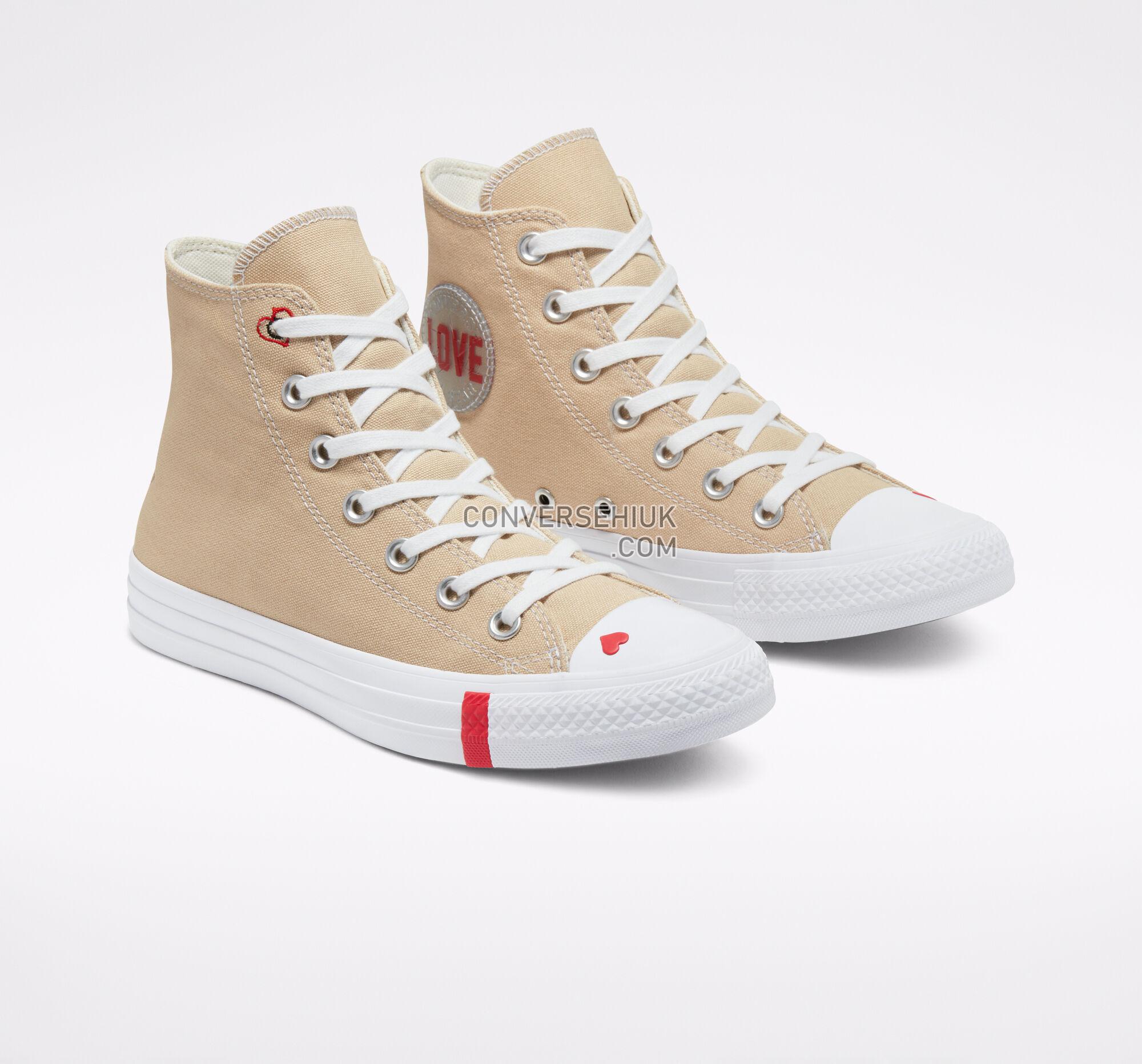 Converse Love Fearlessly Chuck Taylor All Star Desert Ore/University Red 567155F Shoes