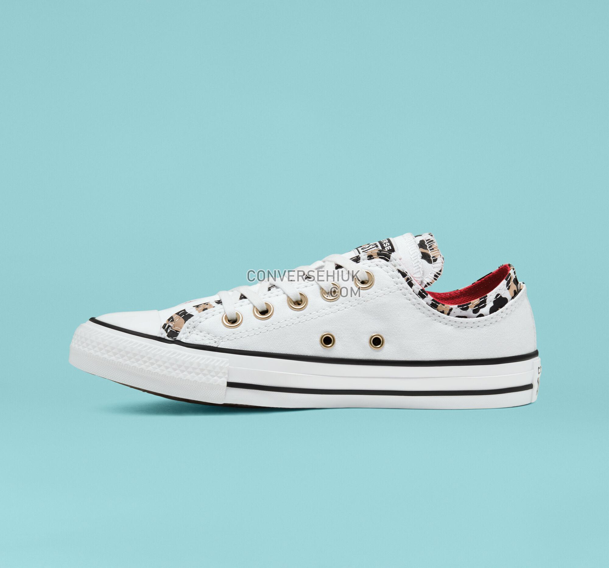 Converse Double Upper Chuck Taylor All Star White/Multi/Enamel Red 567041F Shoes