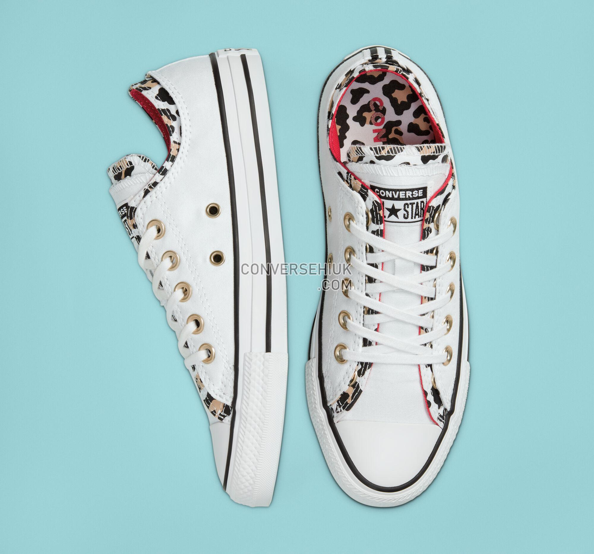 Converse Double Upper Chuck Taylor All Star White/Multi/Enamel Red 567041F Shoes