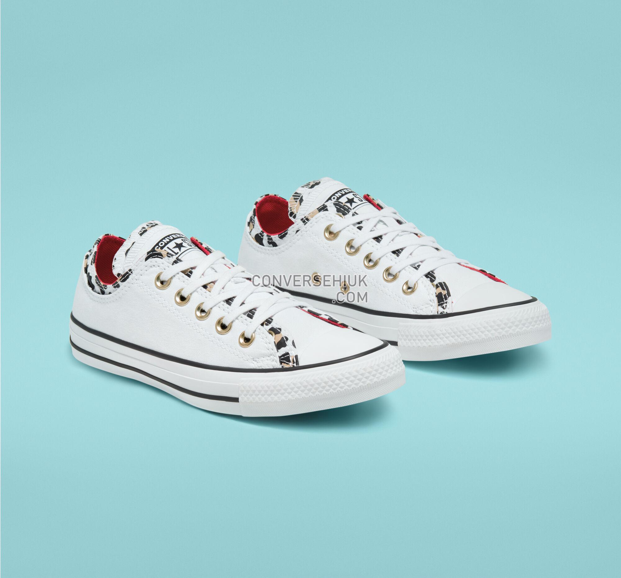 Converse Double Upper Chuck Taylor All Star White/Multi/Enamel Red 567041F Shoes