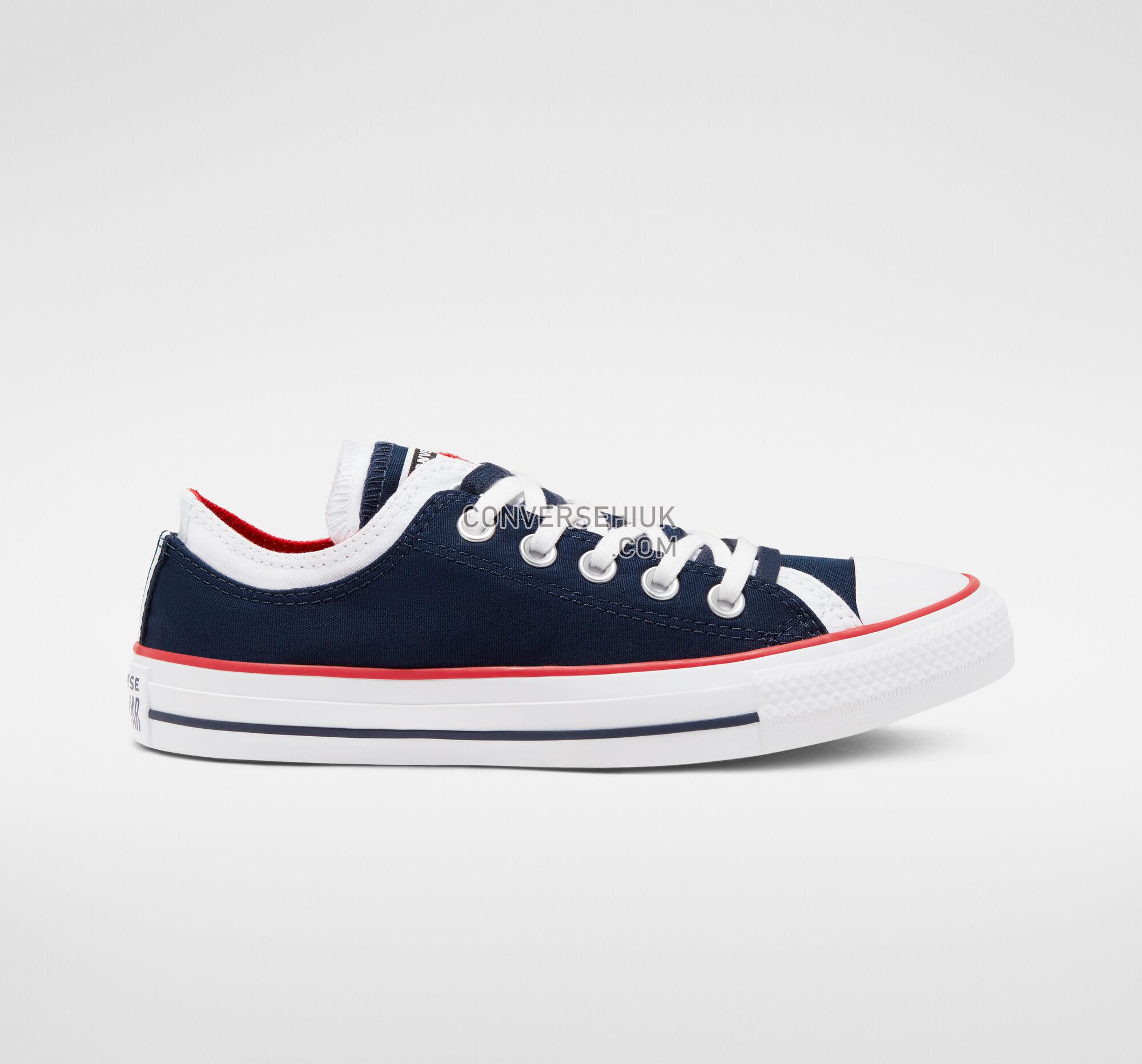 Converse Double Upper Chuck Taylor All Star Obsidian/White/University Red 567039F Shoes