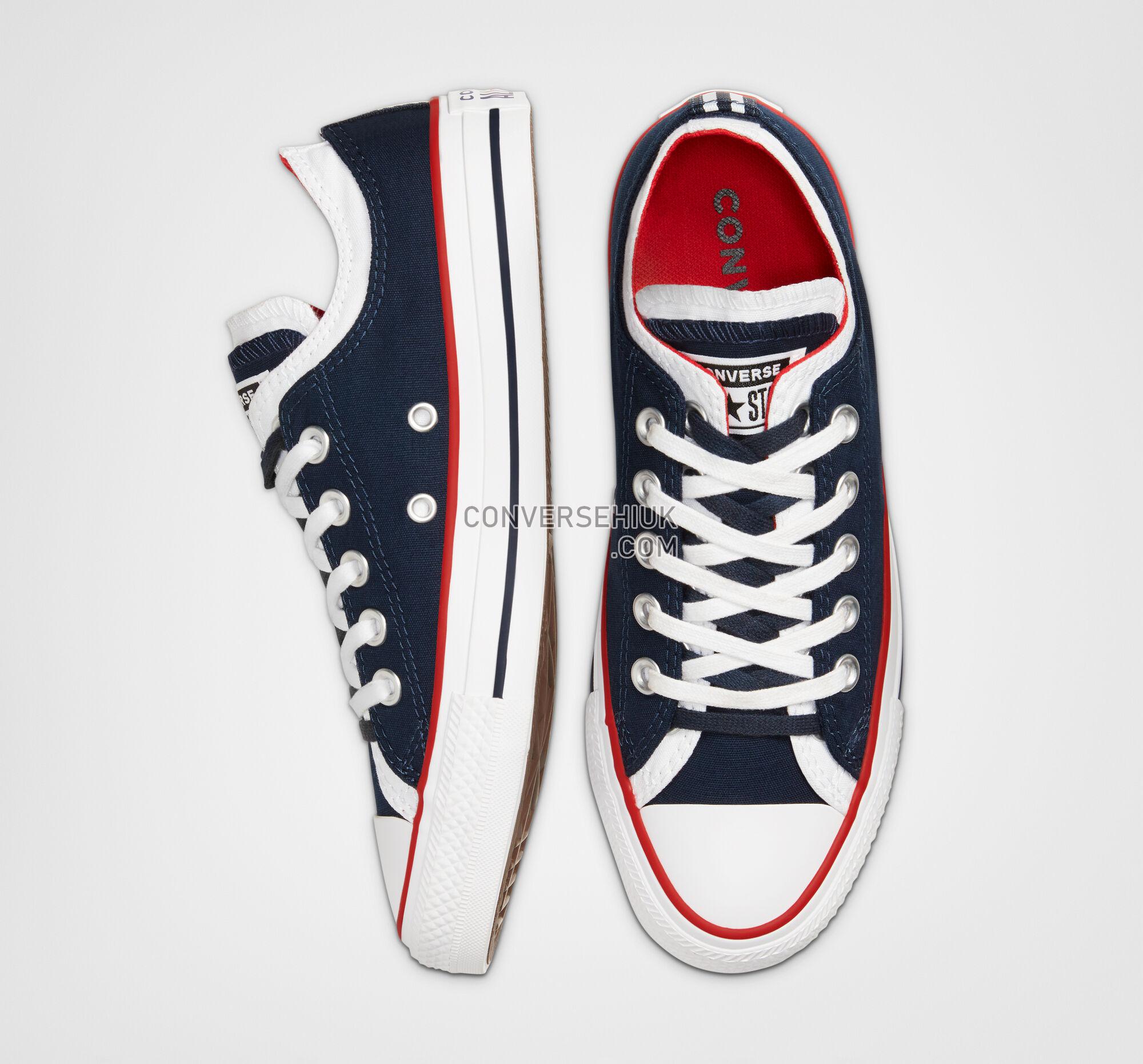 Converse Double Upper Chuck Taylor All Star Obsidian/White/University Red 567039F Shoes