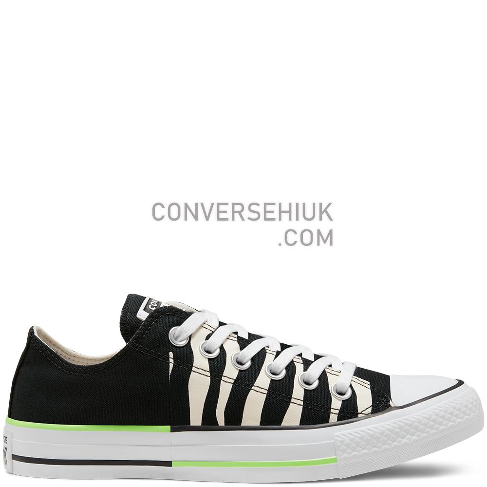 Converse Unisex Sunblocked Chuck Taylor All Star Low Top Black/egret/ghost Green 167667C Shoes