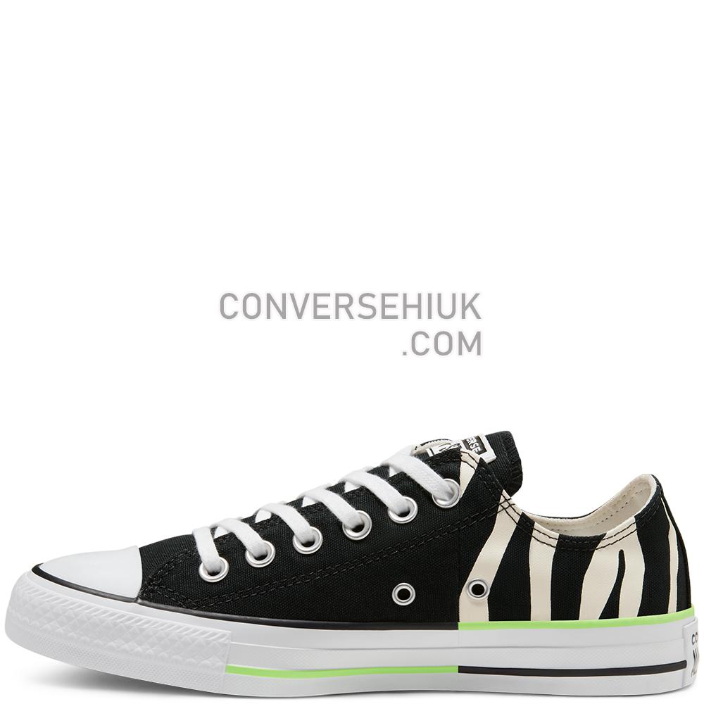 Converse Unisex Sunblocked Chuck Taylor All Star Low Top Black/egret/ghost Green 167667C Shoes