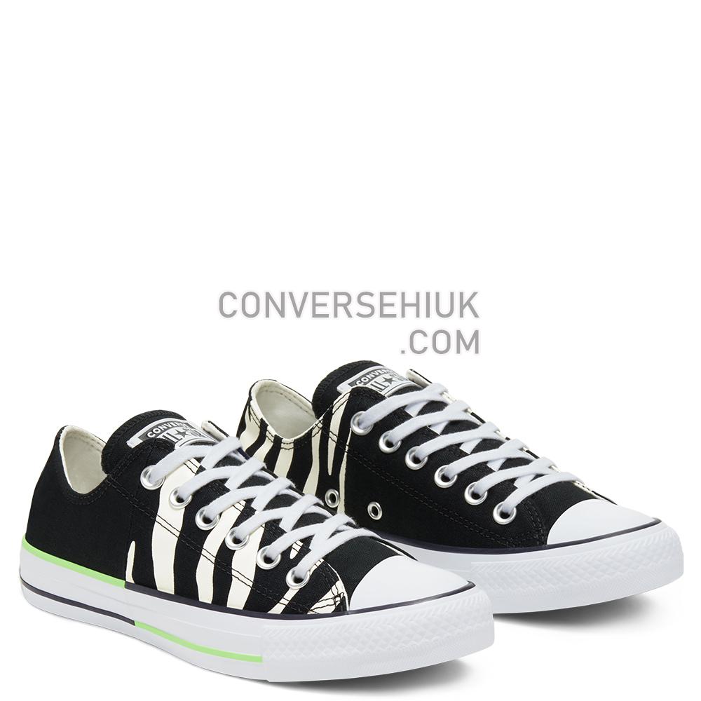 Converse Unisex Sunblocked Chuck Taylor All Star Low Top Black/egret/ghost Green 167667C Shoes