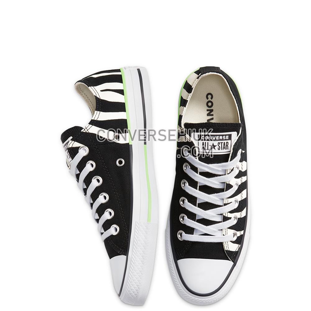 Converse Unisex Sunblocked Chuck Taylor All Star Low Top Black/egret/ghost Green 167667C Shoes