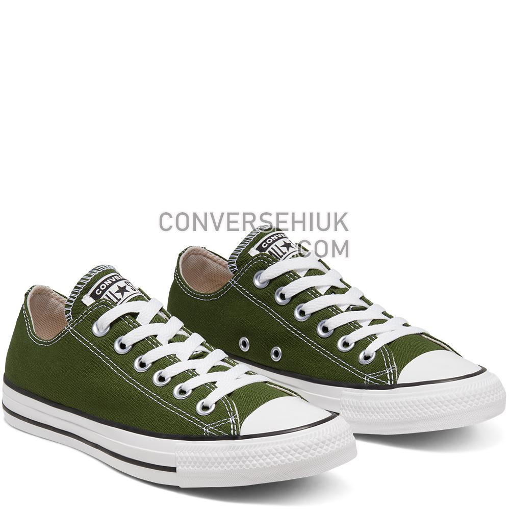 Converse Unisex Seasonal Colour Chuck Taylor All Star Low Top Cypress Green 166711C Shoes