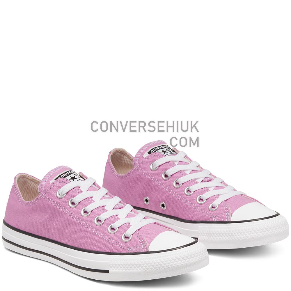 Converse Unisex Seasonal Colour Chuck Taylor All Star Low Top Peony Pink 166708C Shoes