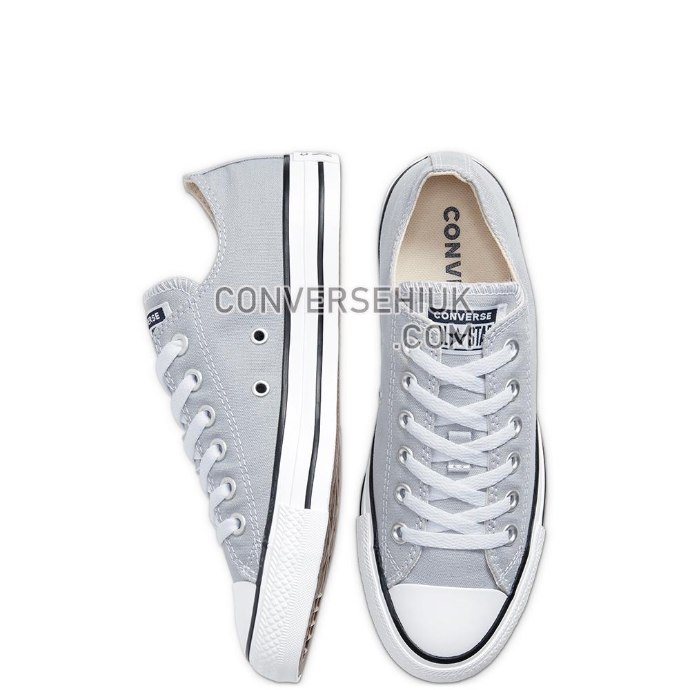 Converse Unisex Seasonal Colour Chuck Taylor All Star Low Top Wolf Grey 166710C Shoes