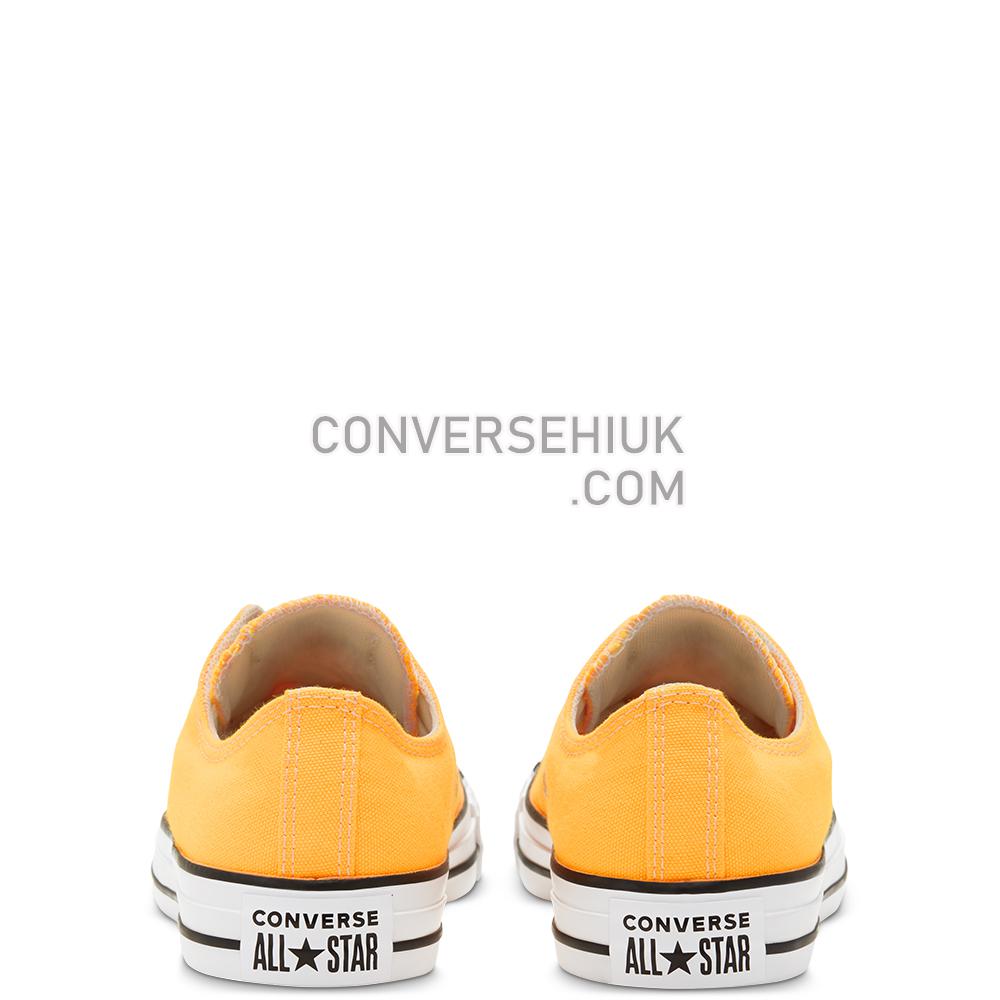 Converse Unisex Seasonal Colour Chuck Taylor All Star Low Top Laser Orange 167235C Shoes