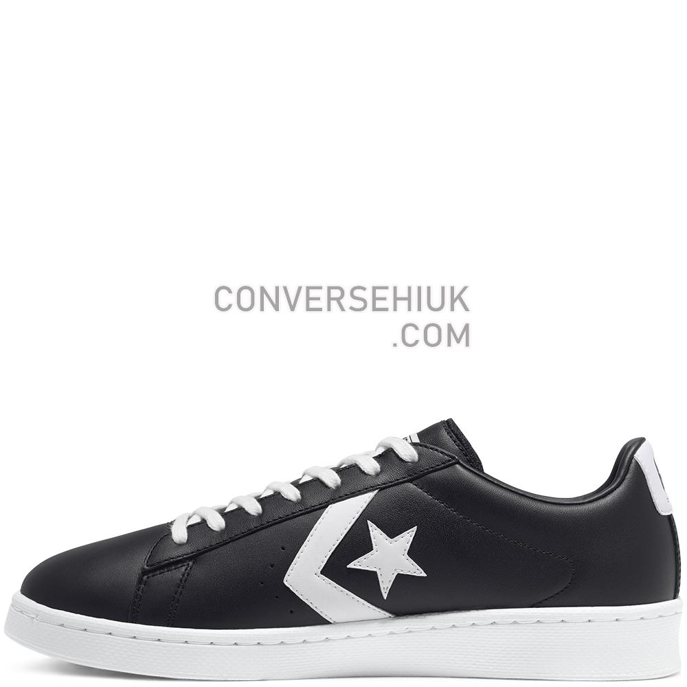 Converse Pro Leather Low-Top Shoe Black/white/white 167238C Shoes