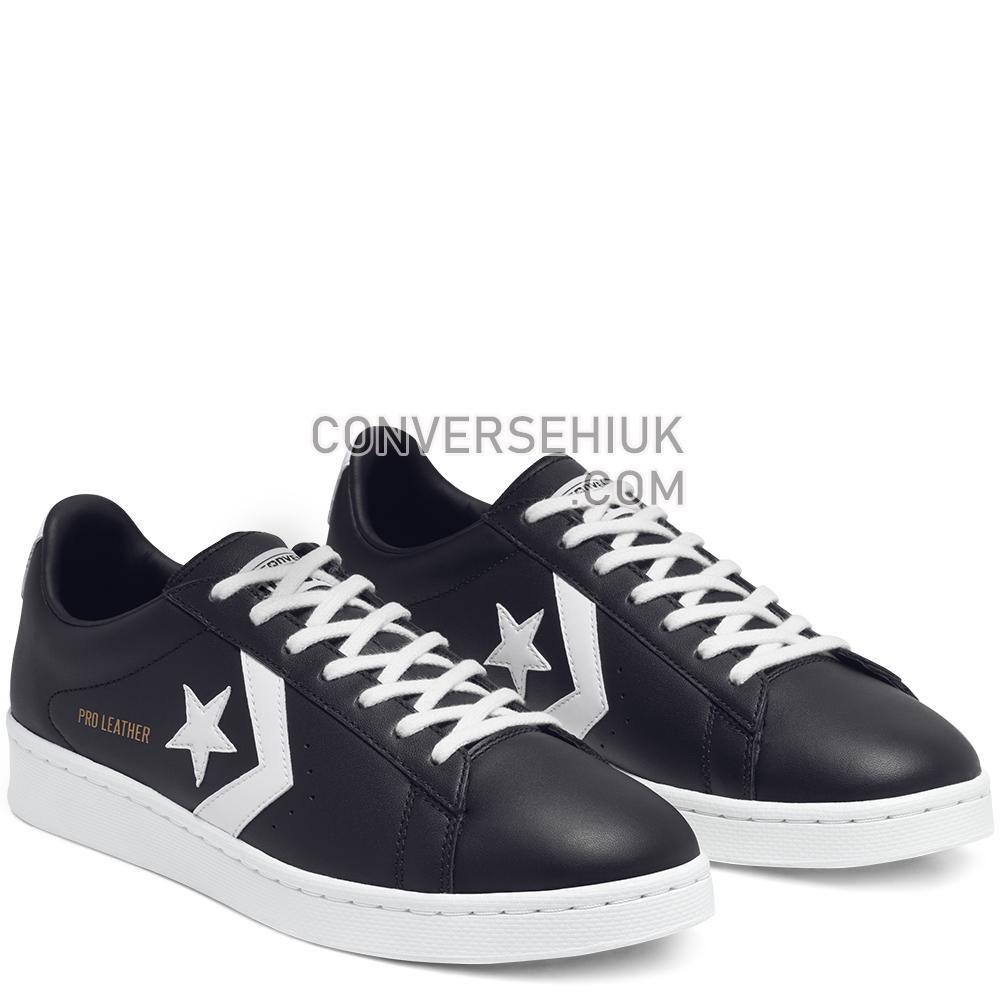 Converse Pro Leather Low-Top Shoe Black/white/white 167238C Shoes