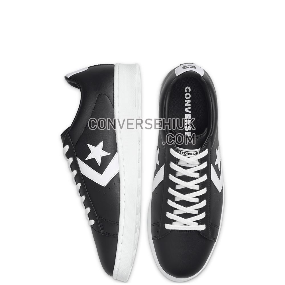 Converse Pro Leather Low-Top Shoe Black/white/white 167238C Shoes