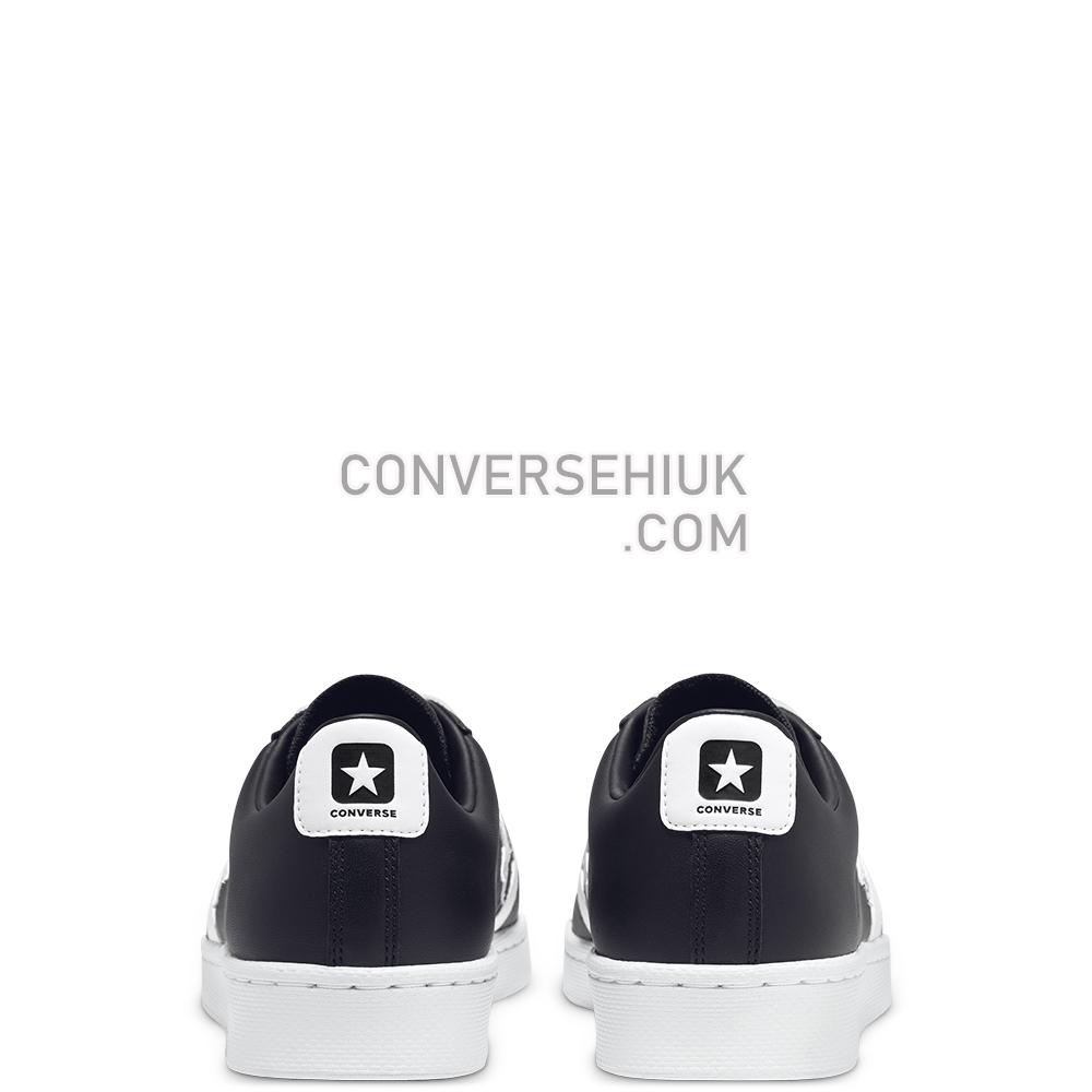 Converse Pro Leather Low-Top Shoe Black/white/white 167238C Shoes