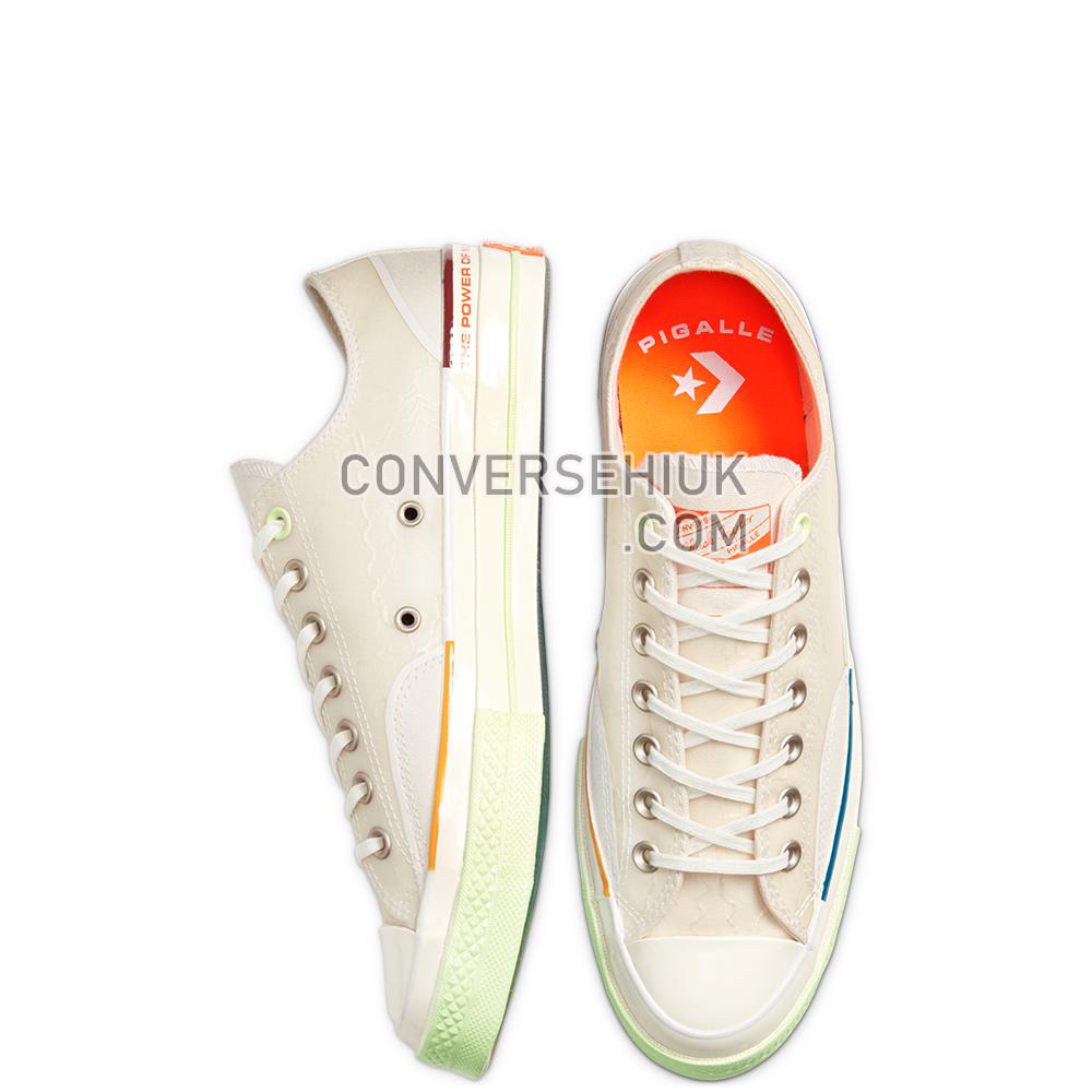 Converse x Pigalle Chuck 70 Low Top White/vast Grey/barely Volt 165748C Shoes