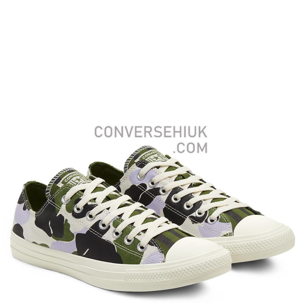 Converse Unisex Twisted Archive Prints Chuck Taylor All Star Low Top Egret/moonstone Violet 167632C Shoes