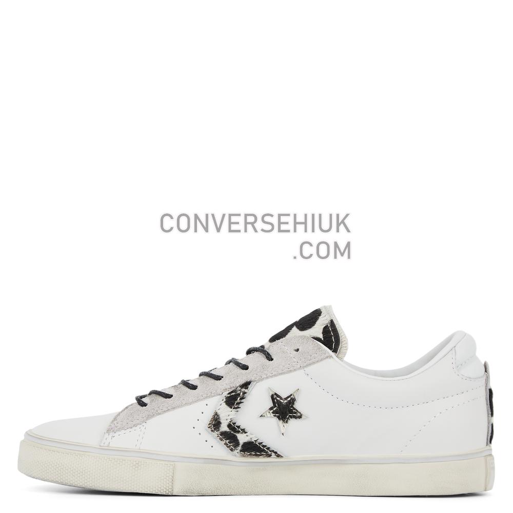 Converse Unisex Jungle Fur Pro Leather Low Top White/jungle Fur 166467C Shoes