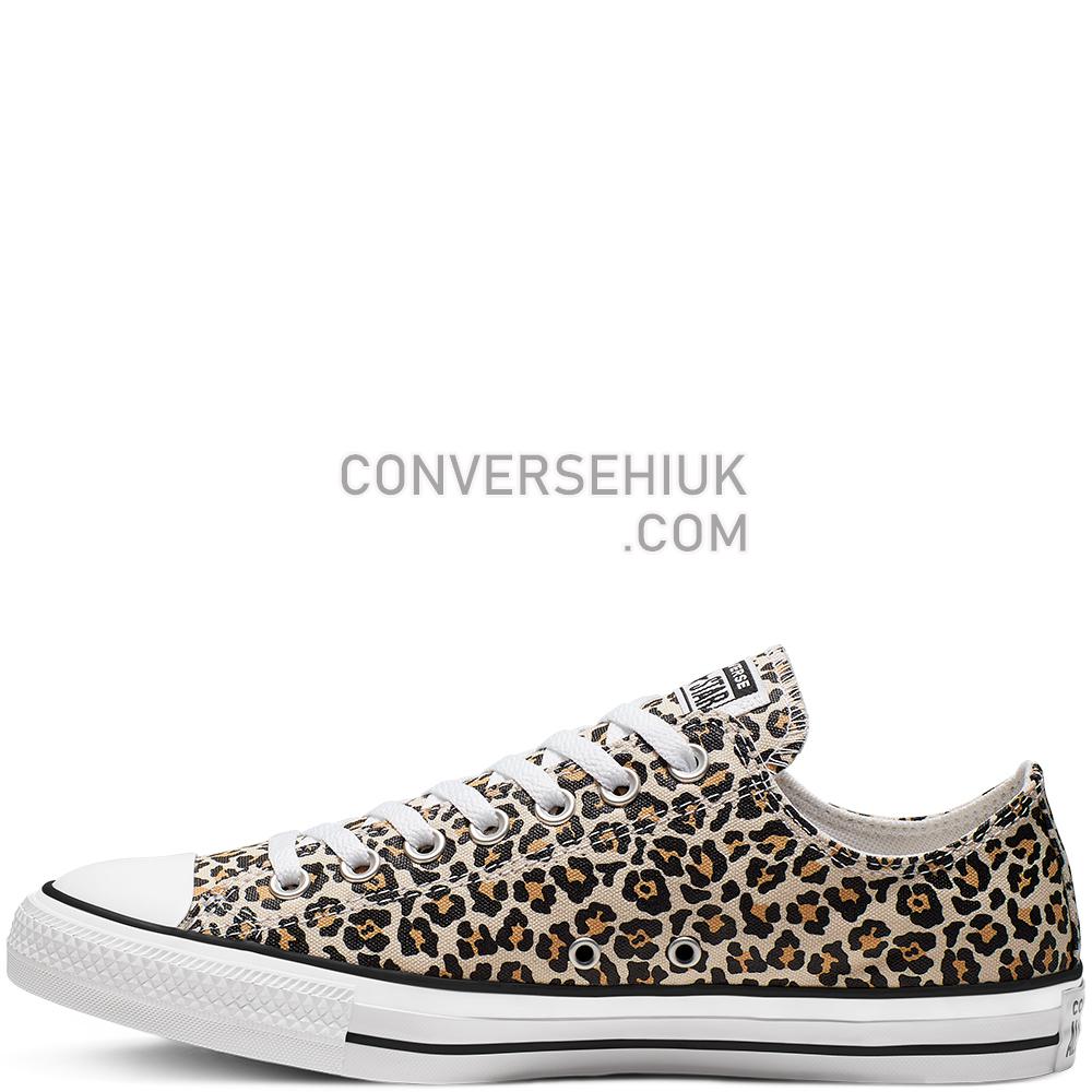 Converse Leopard Print Chuck Taylor All Star Low Top Black/driftwood/light Fawn 166260C Shoes