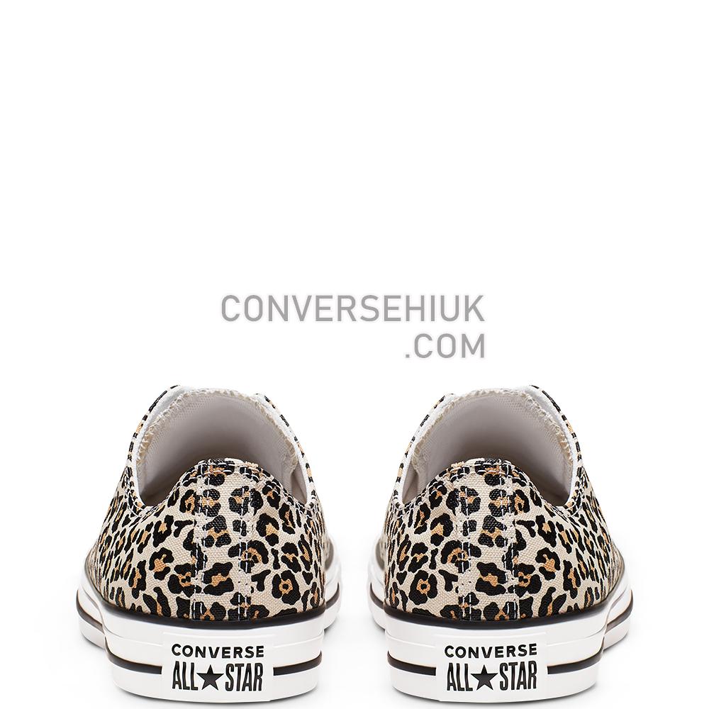 Converse Leopard Print Chuck Taylor All Star Low Top Black/driftwood/light Fawn 166260C Shoes